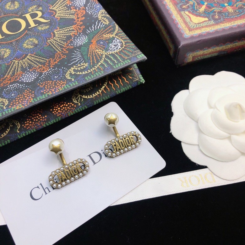 Dior stud earrings