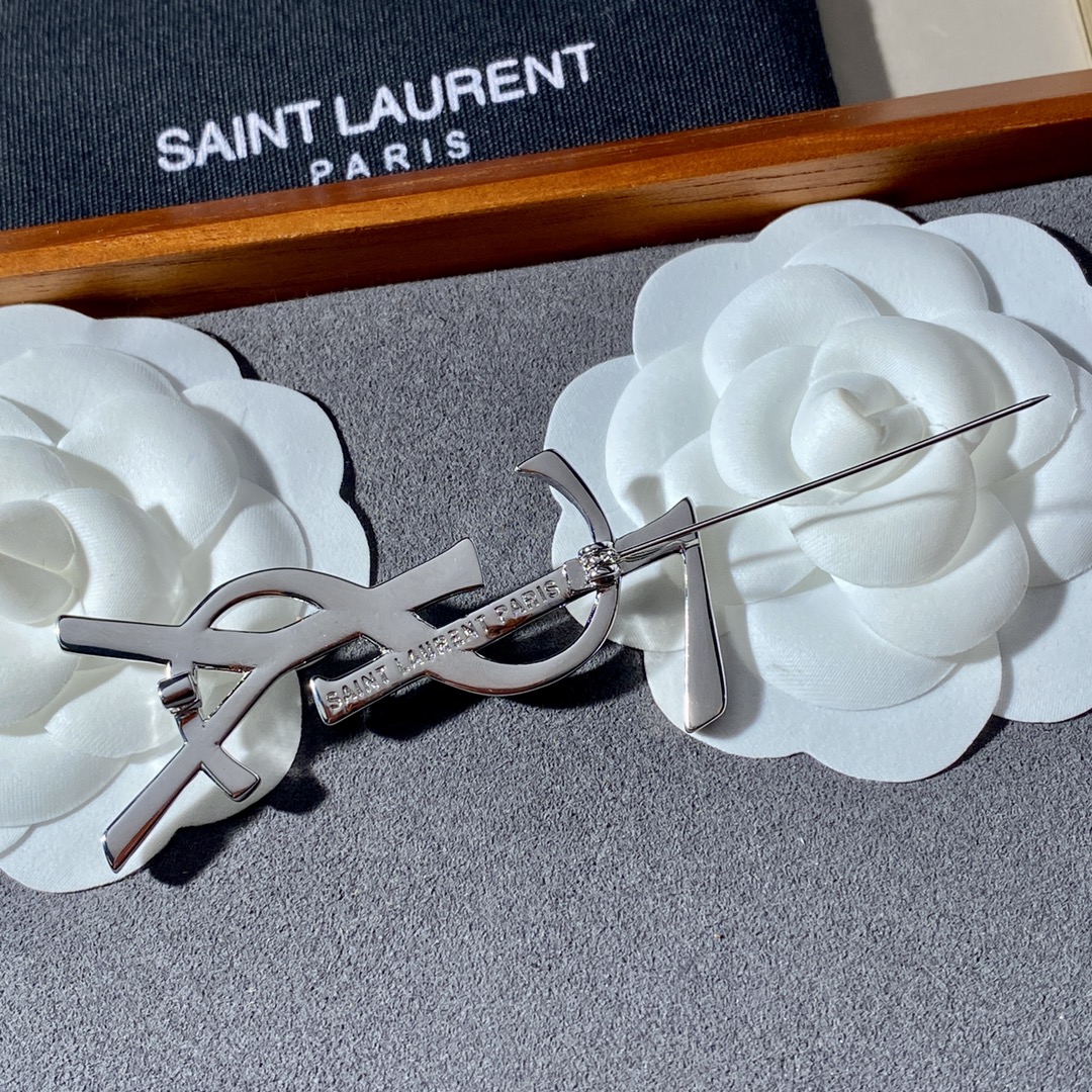 Saint Laurent YSL brooch