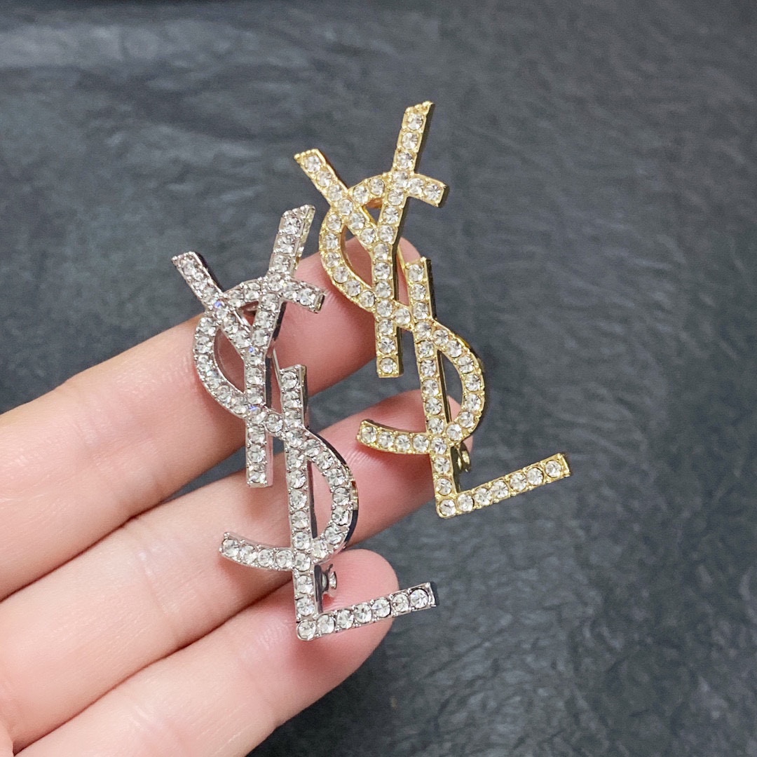 Saint Laurent YSL brooch