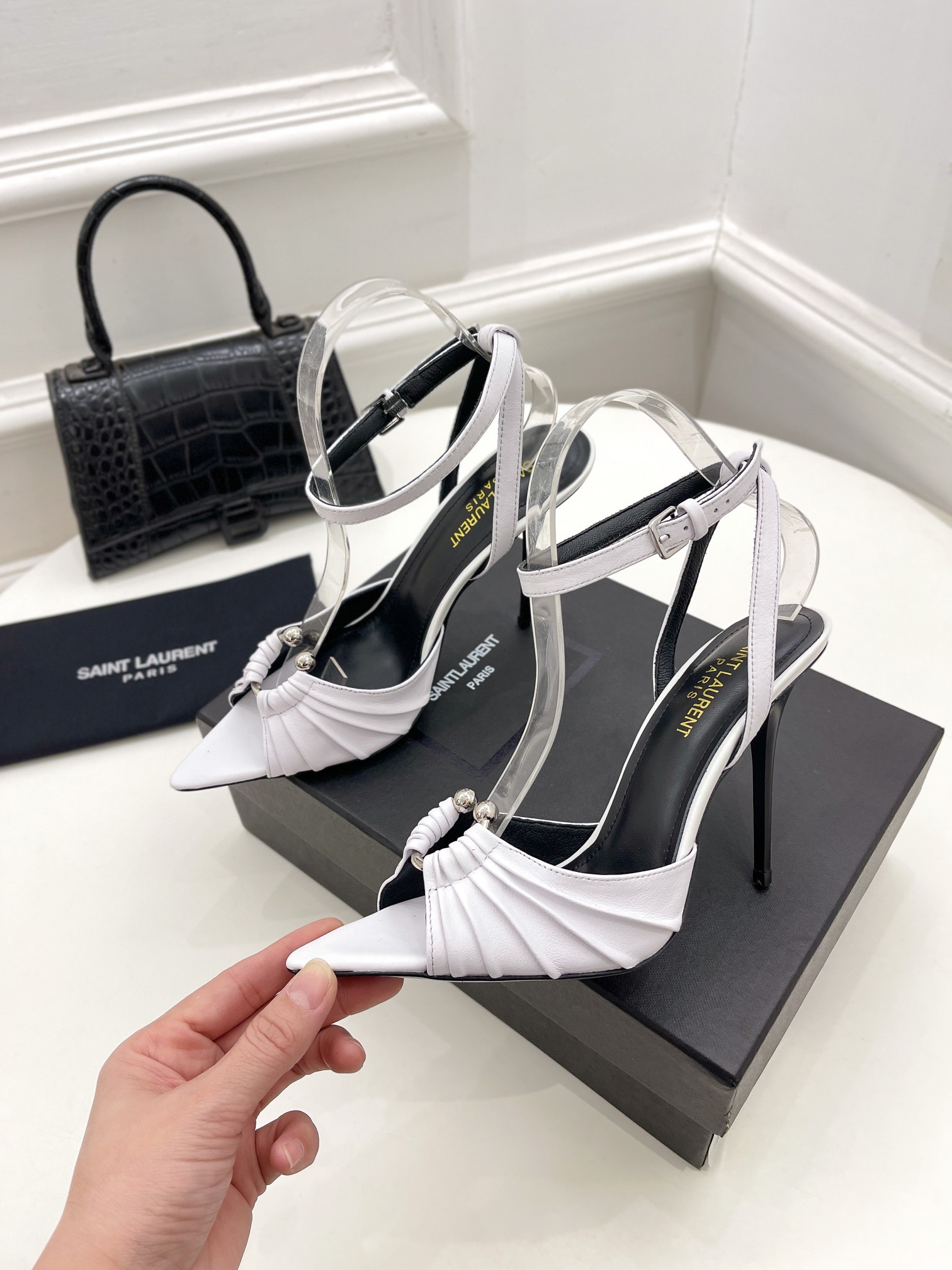 𝙎𝙖𝙞𝙣𝙩 𝙇𝙖𝙪𝙧𝙚𝙣𝙩 | 𝟐𝟎𝟐𝟏/𝐒𝐒 𝐧𝐞𝐰 YSL｜Roland 2022/fw early spring new baked high heels