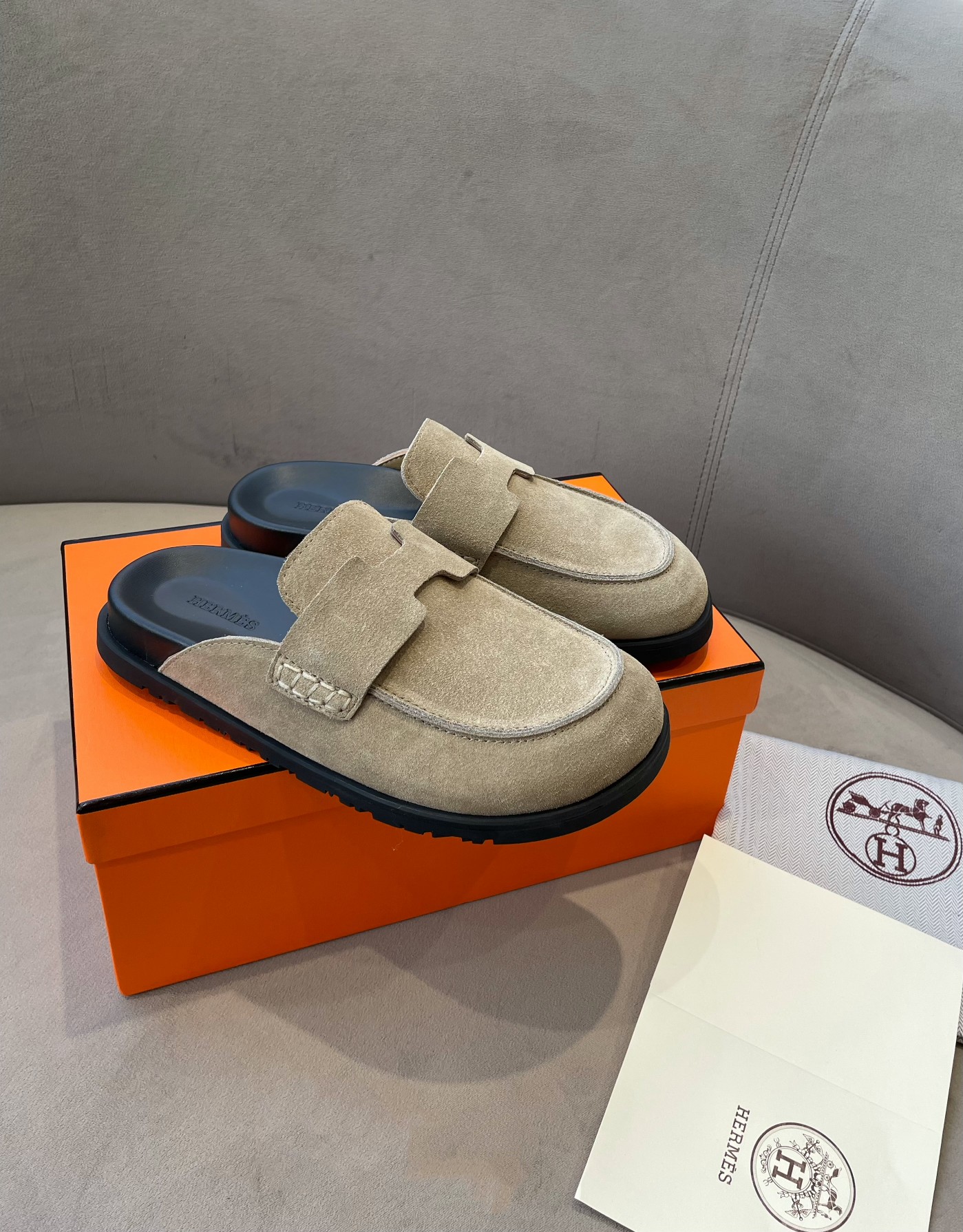 Hermes Birkenstock Mules