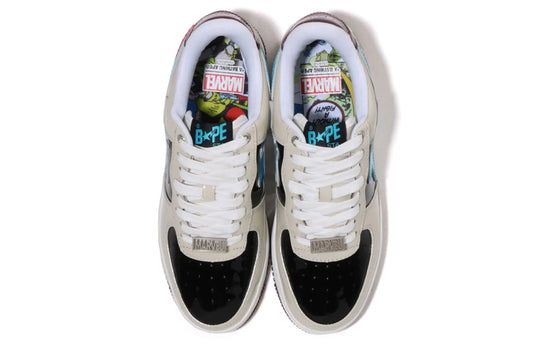 A BATHING APE Bape Sta x Marvel ‘Cream Black Blue’ 1I73-291-906