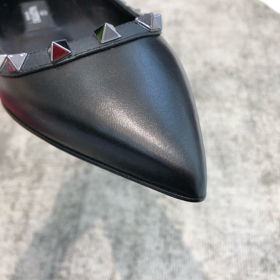 Valentino VT Collection Flats Black