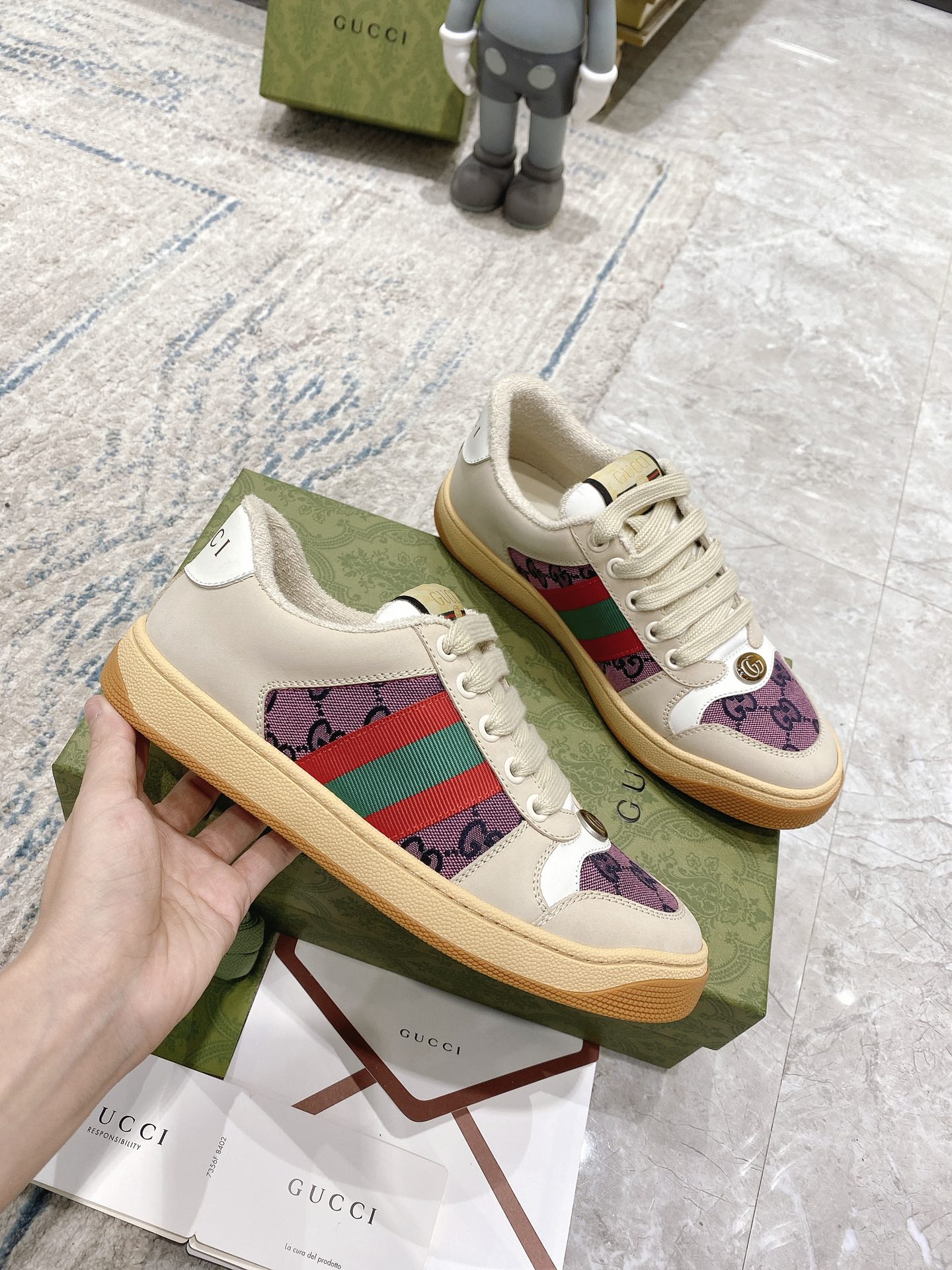 Gucci new upgraded small dirty shoes couple models