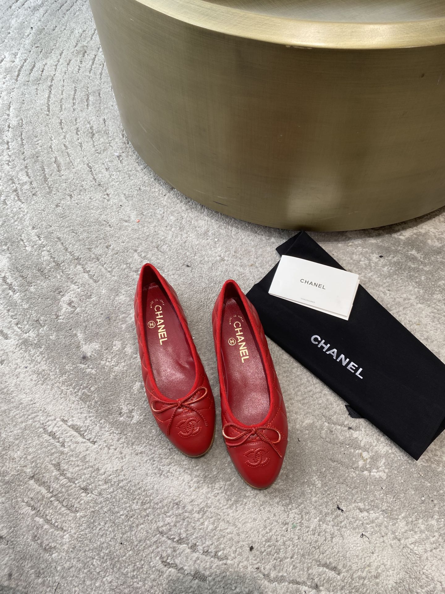 CHANEL ballerinas are timeless classics. Stay elegant Imported water-dyed sheepskin