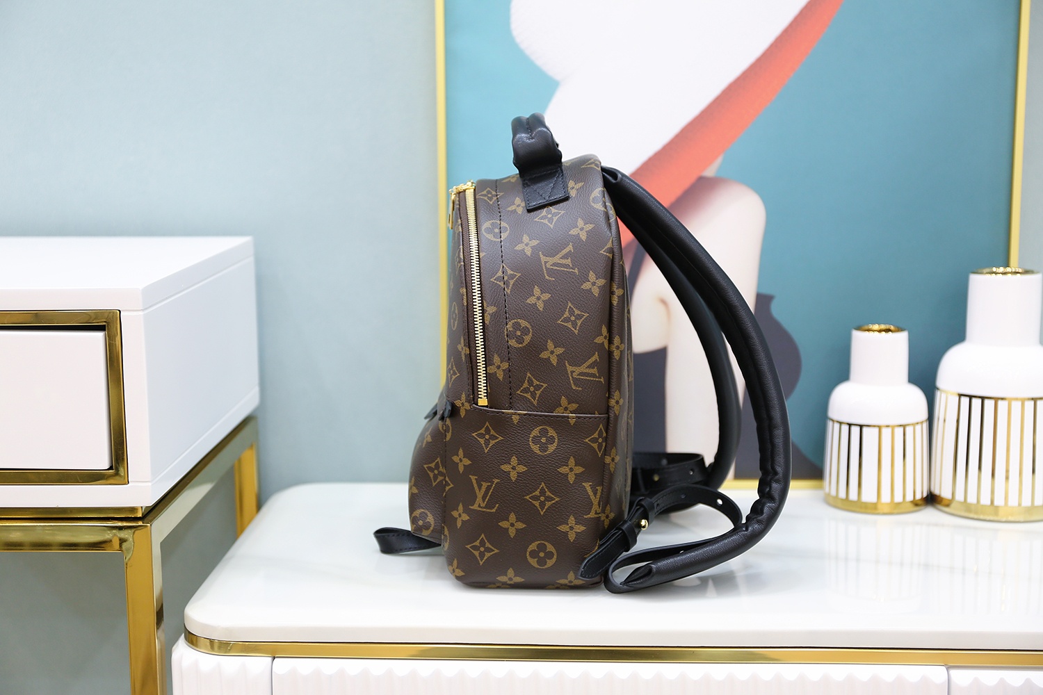 Louis Vuitton 𝐏𝐀𝐋𝐌 𝐒𝐏𝐑𝐈𝐍𝐆𝐒mini backpack🎒M44871