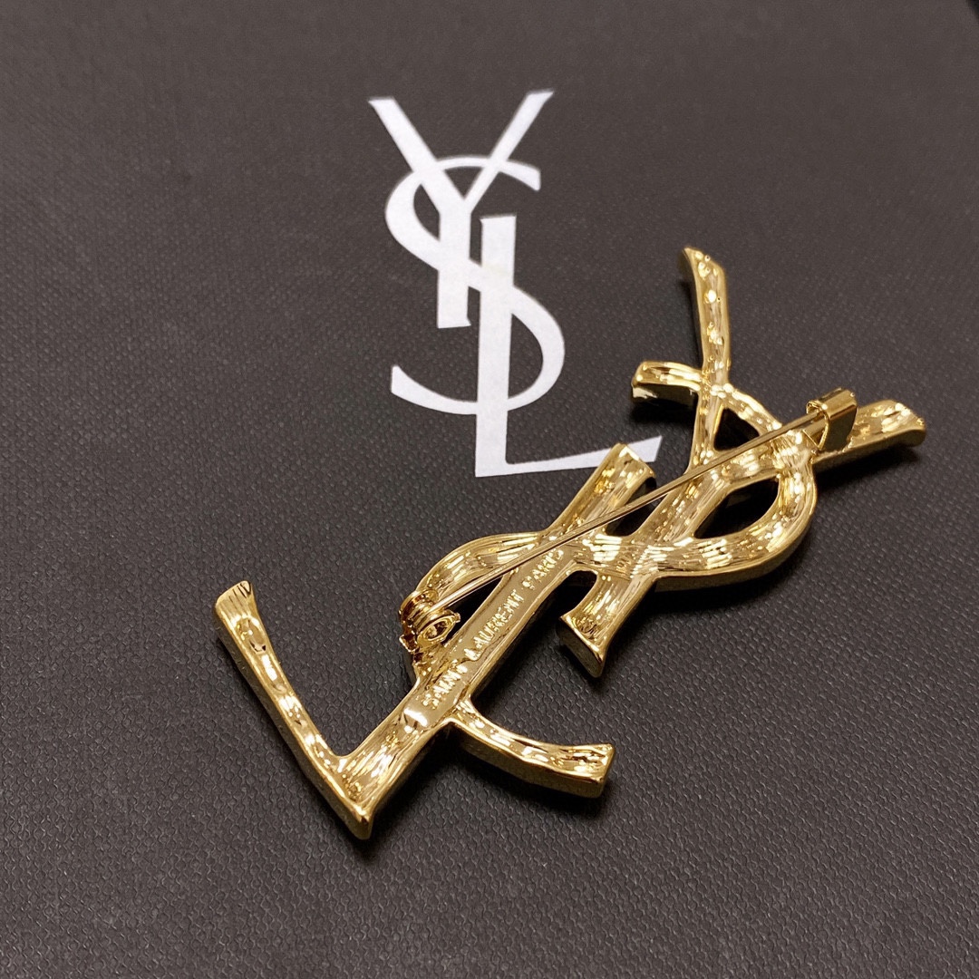 Saint Laurent YSL brooch