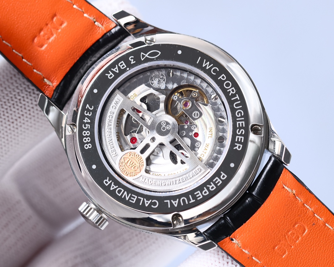 IWC- Portuguese Collection German CNC machine open molded case and strap 82650 movement copy