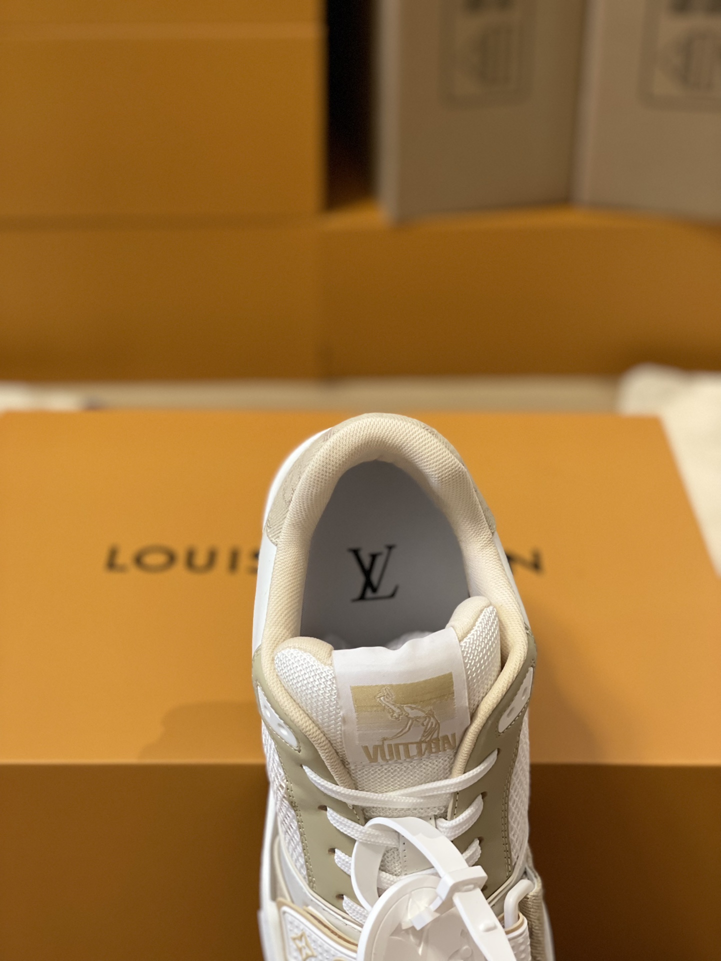 Louis Vuitton Trainer sneakers for couples, style 1A98UX