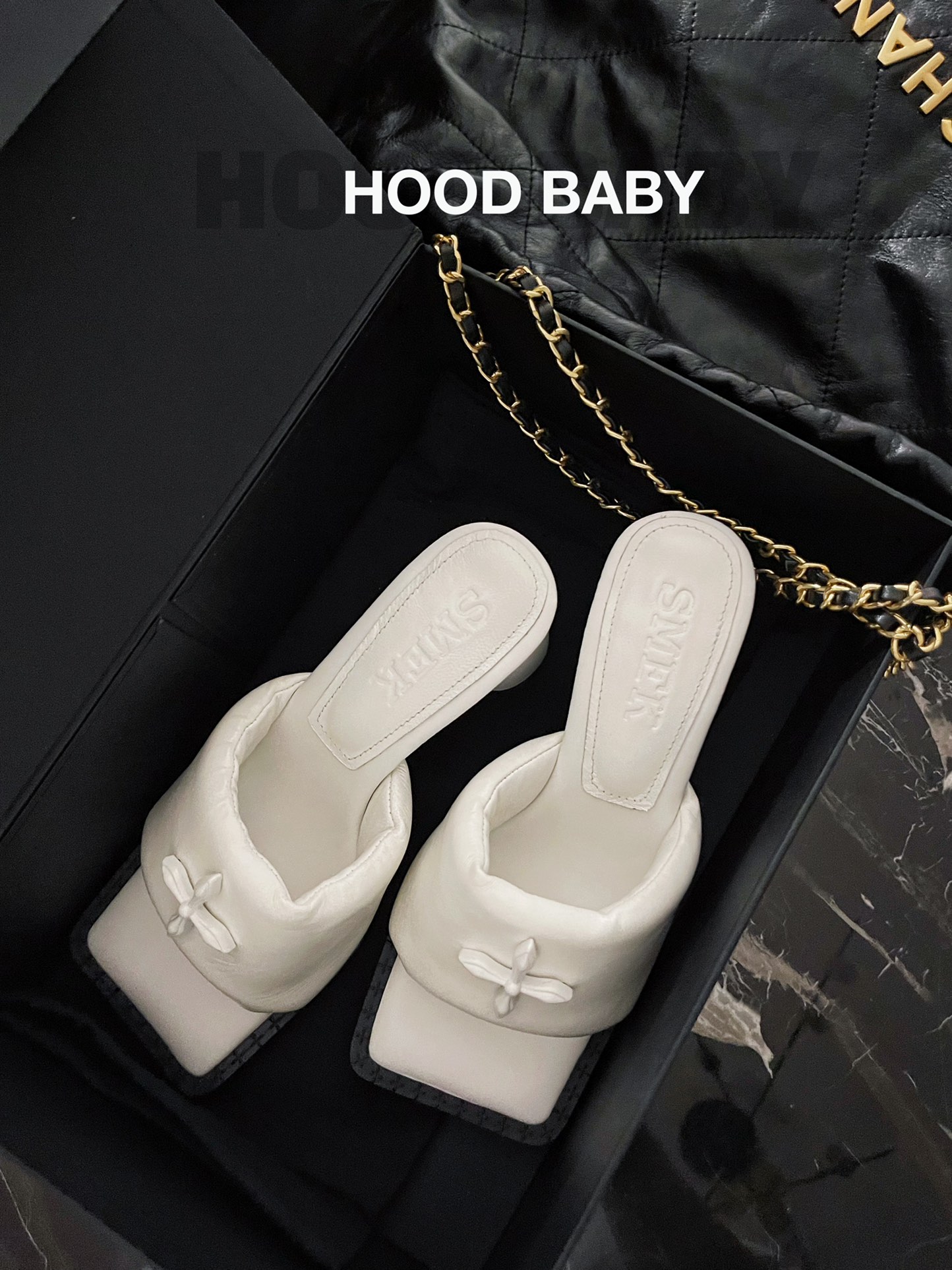 𝐒𝐌𝐅𝐊 ｜𝟐𝟎𝟐𝟐/𝐒𝐒 𝐧𝐞𝐰 SMFK new high heeled slippers uppers imported sheepskin rubber non-slip outsole