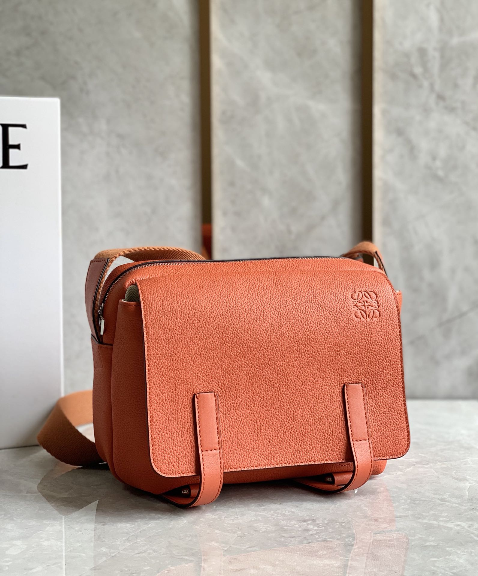 LOEWE latest military messenger bag