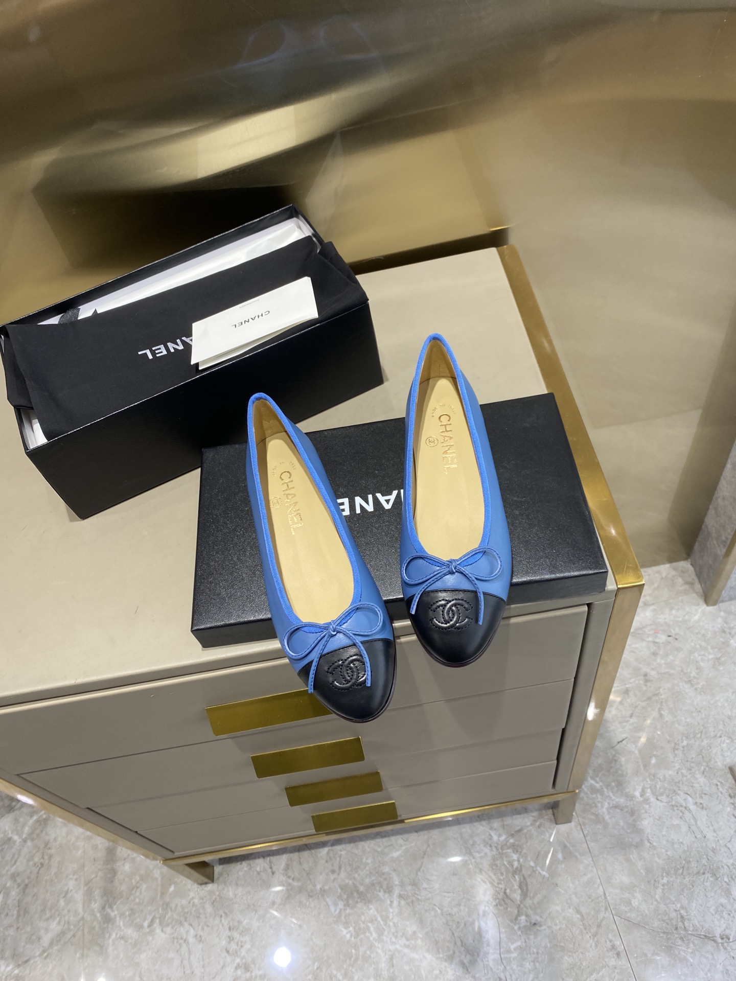 CHANEL ballet shoes Imported custom leather Italy imported leather outsole