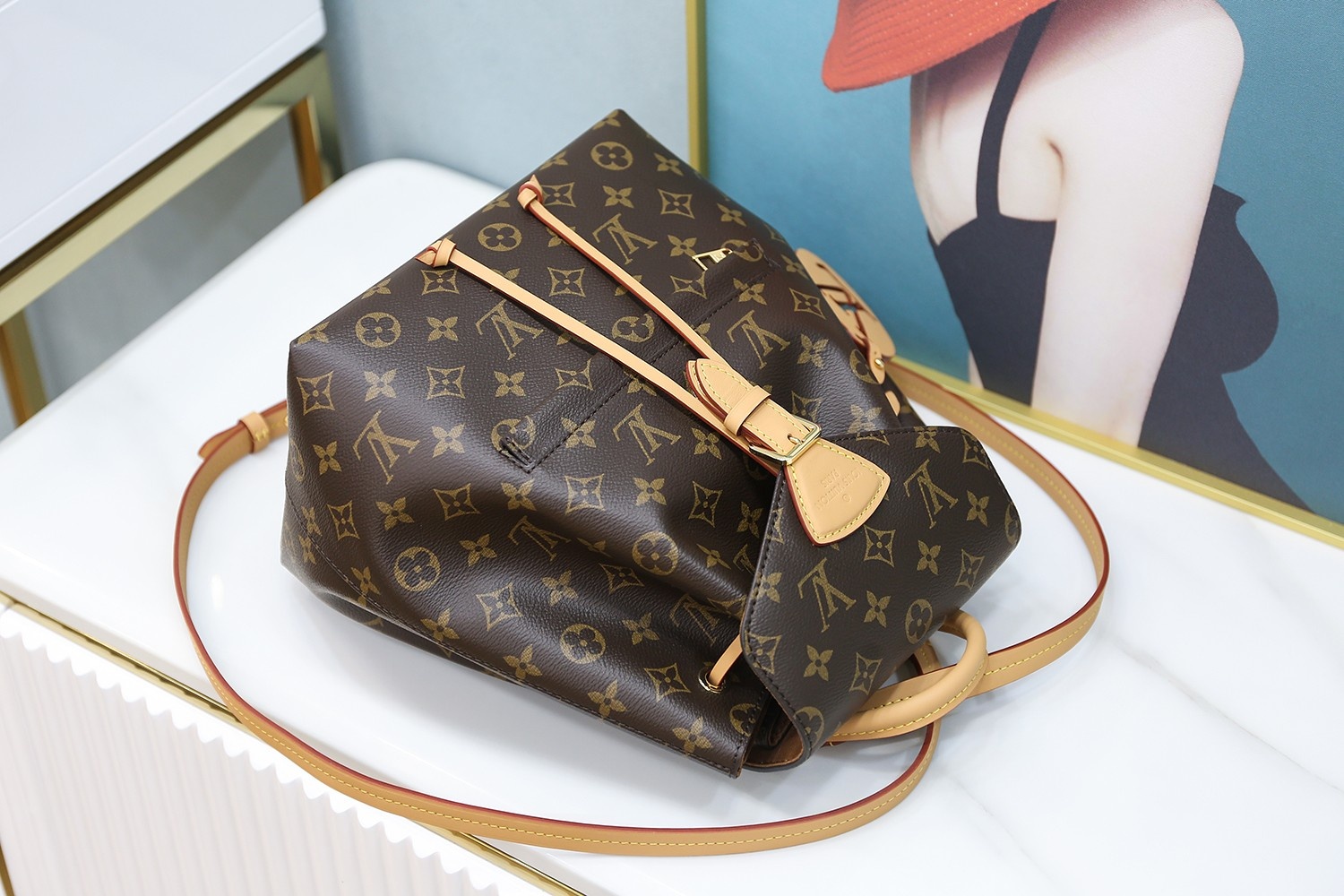 Louis Vuitton 𝙈𝙊𝙉𝙏𝙎𝙊𝙐𝙍𝙄𝙎 small backpack M45501
