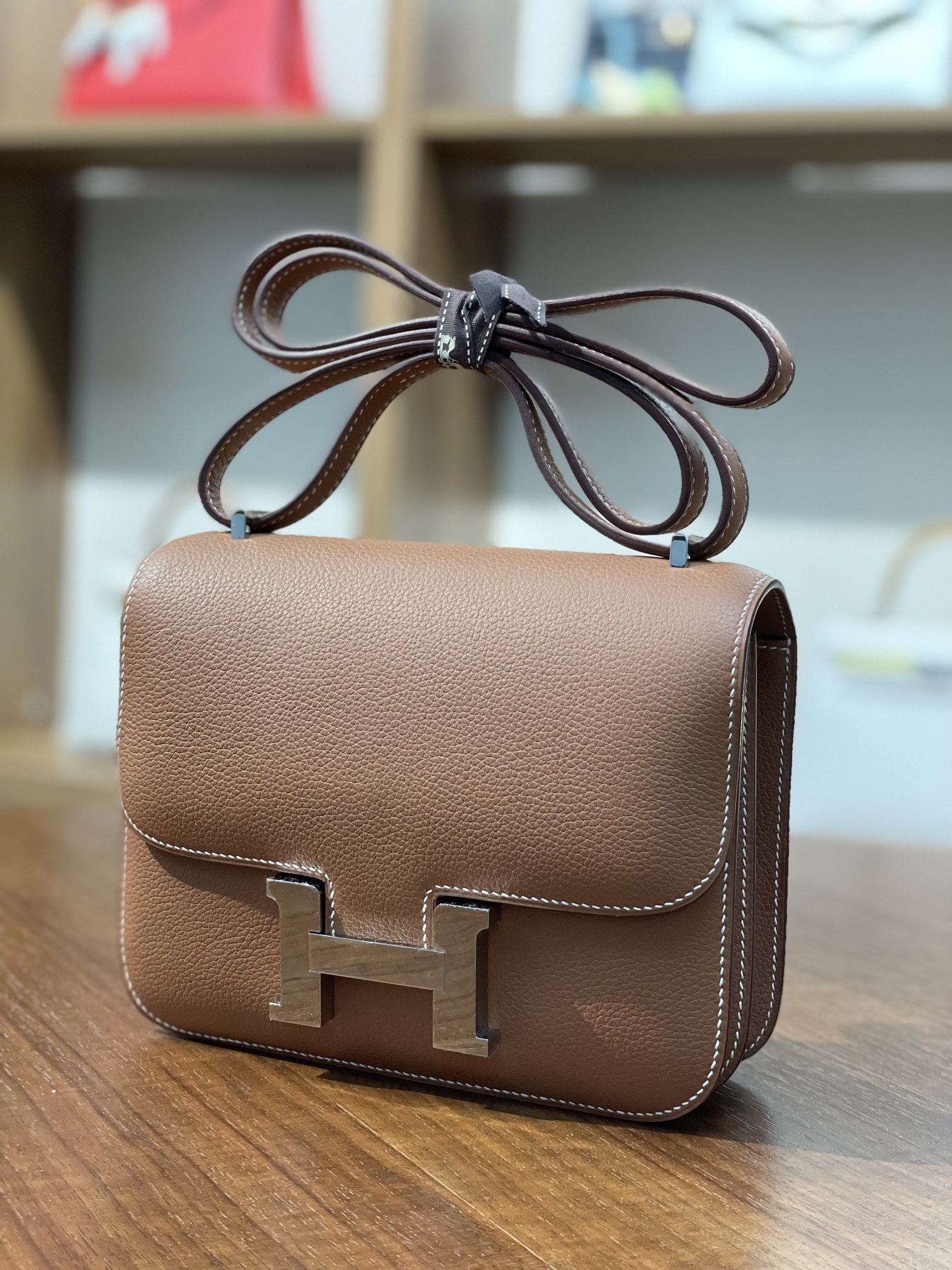 Kangkang 19 Golden Brown EVE Leather Silver Buckle