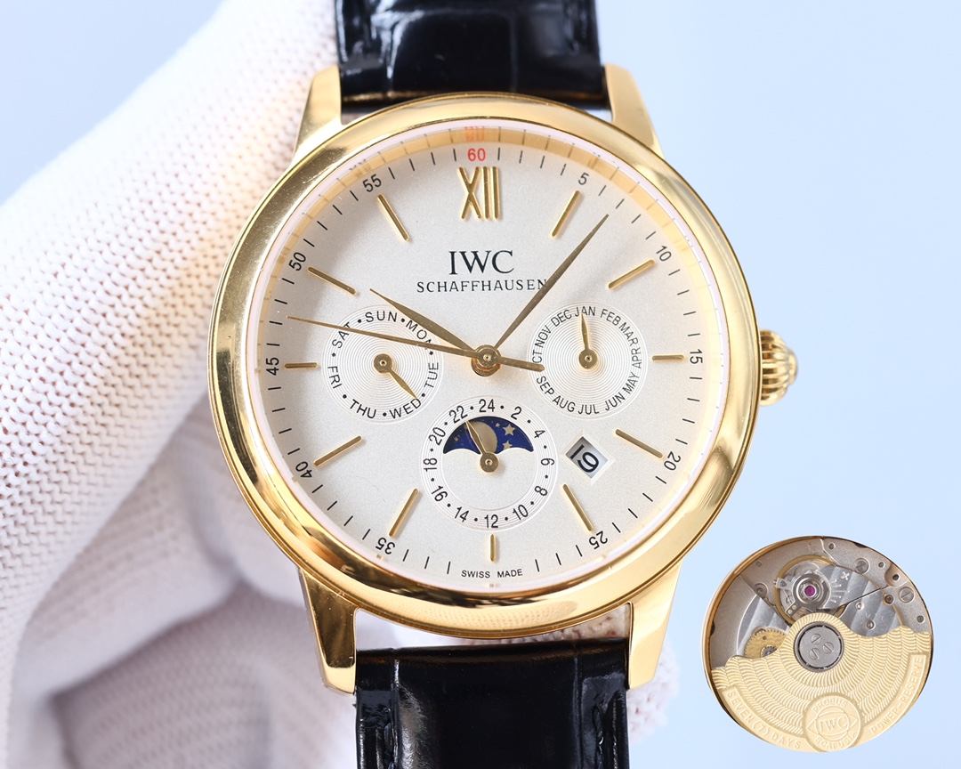 IWC- The highest version of the Portofino Multifunction Automatic with CNC grinding