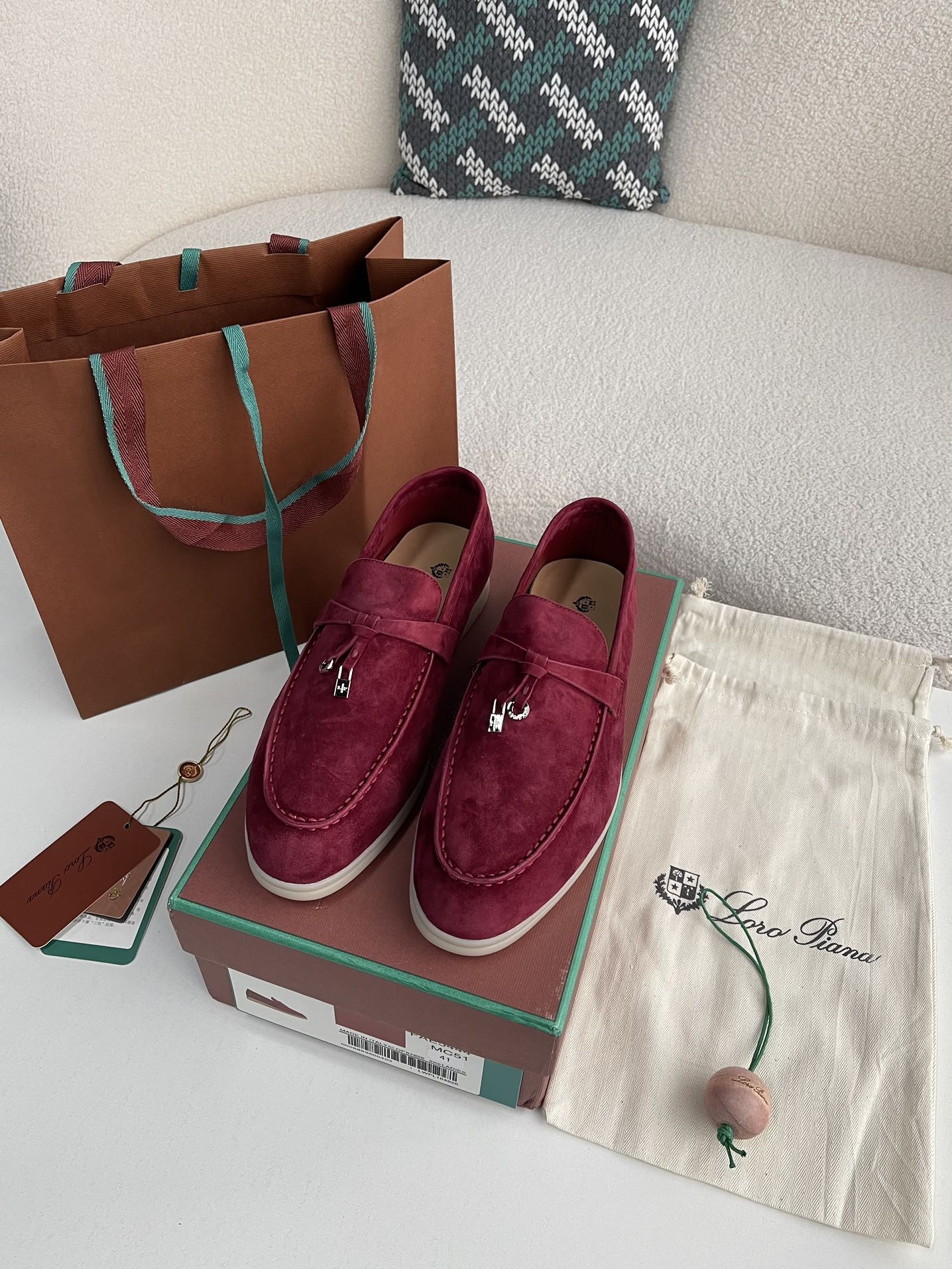 Loro Piana Summer Charms Walk Moccasin Shoes