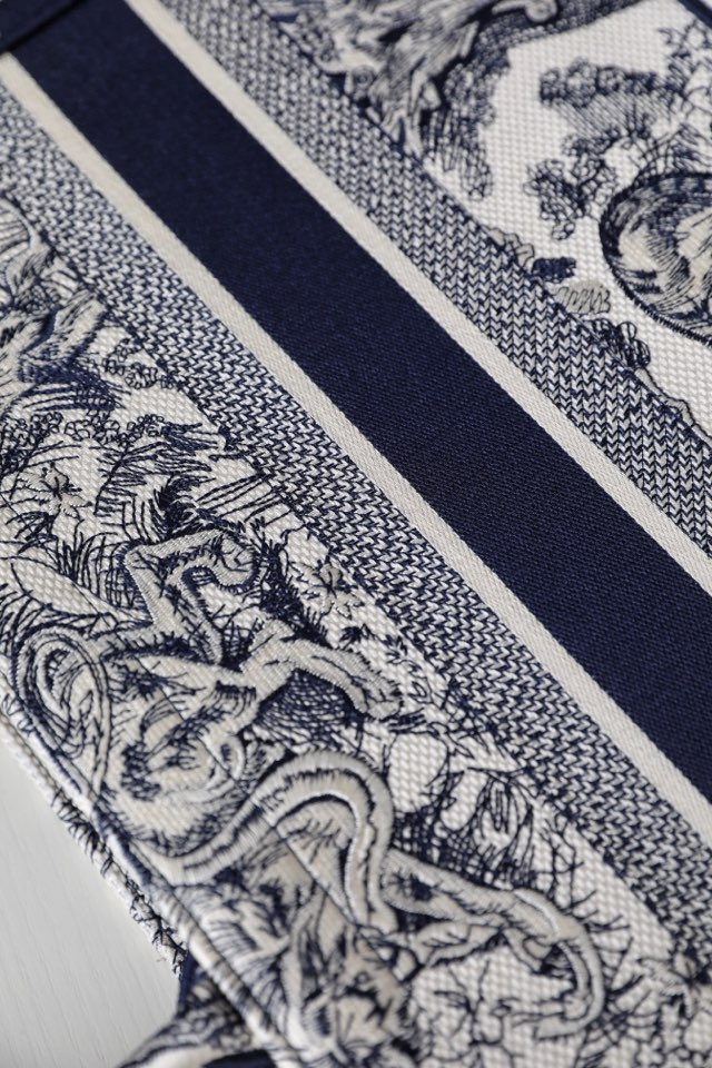 DIOR TOTE Blue Tiger