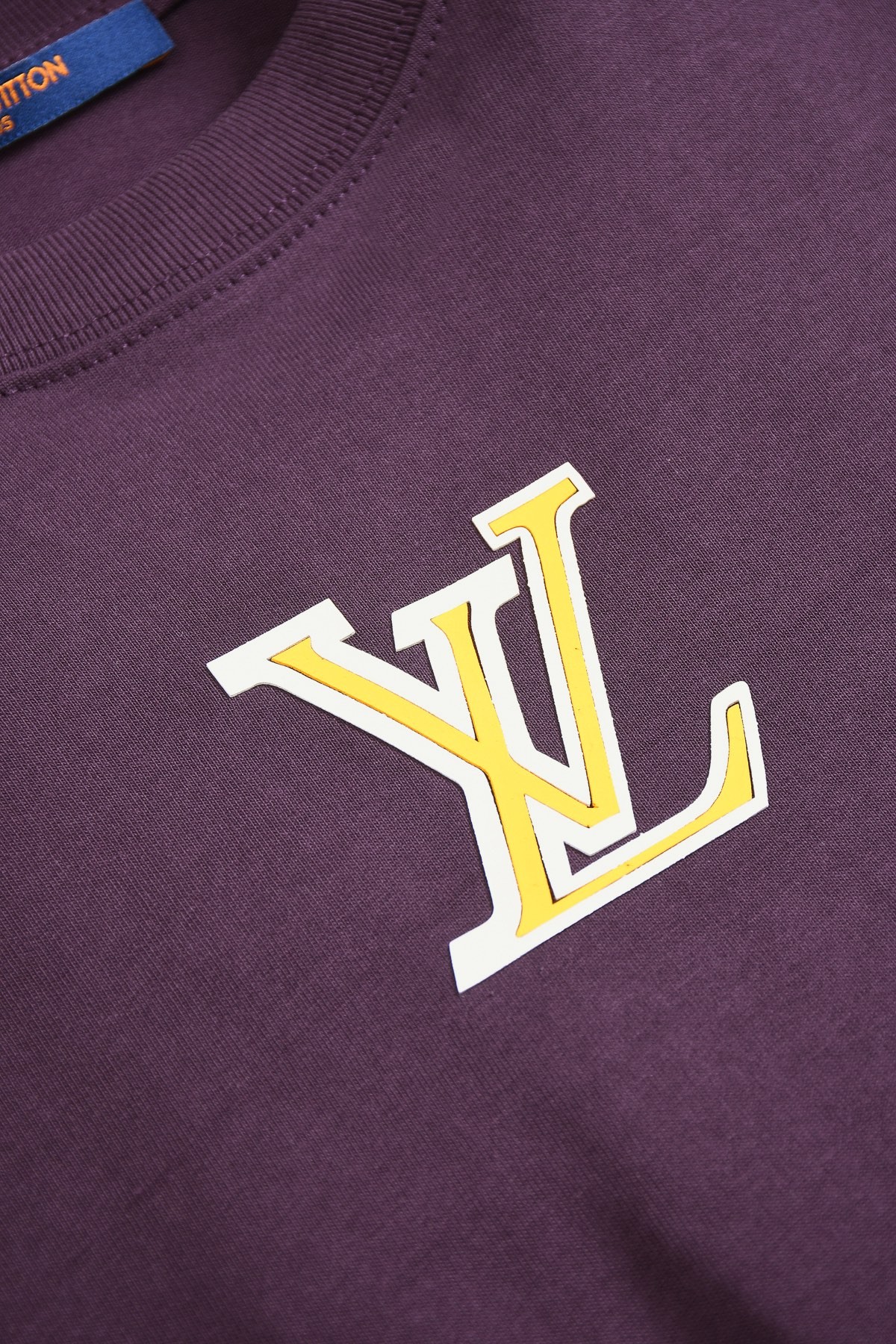 Louis Vuitton T-shirt with yellow and white logo