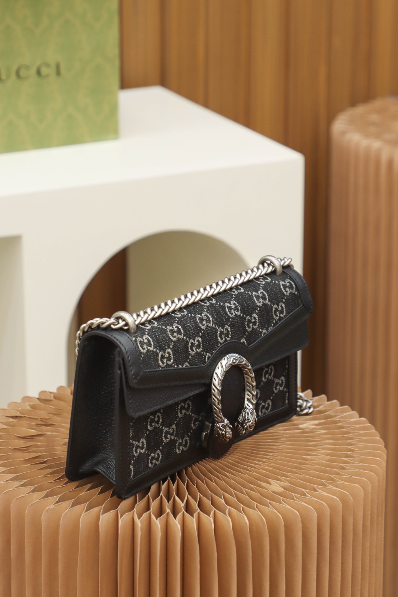 GUCCI 𝐃𝐢𝐨𝐧𝐲𝐬𝐮𝐬 𝐃𝐞𝐧𝐢𝐦 𝟐𝟓【All Copper Hardware 499623】