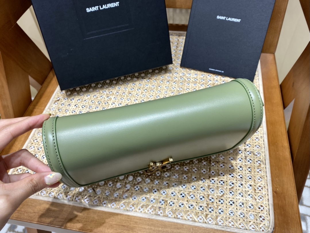 SAINT LAURENT 𝑺𝑶𝑳𝑭𝑬𝑹𝑰𝑵𝑶 𝑩𝑶𝑿 🎐.「avocado green」#634305.JD