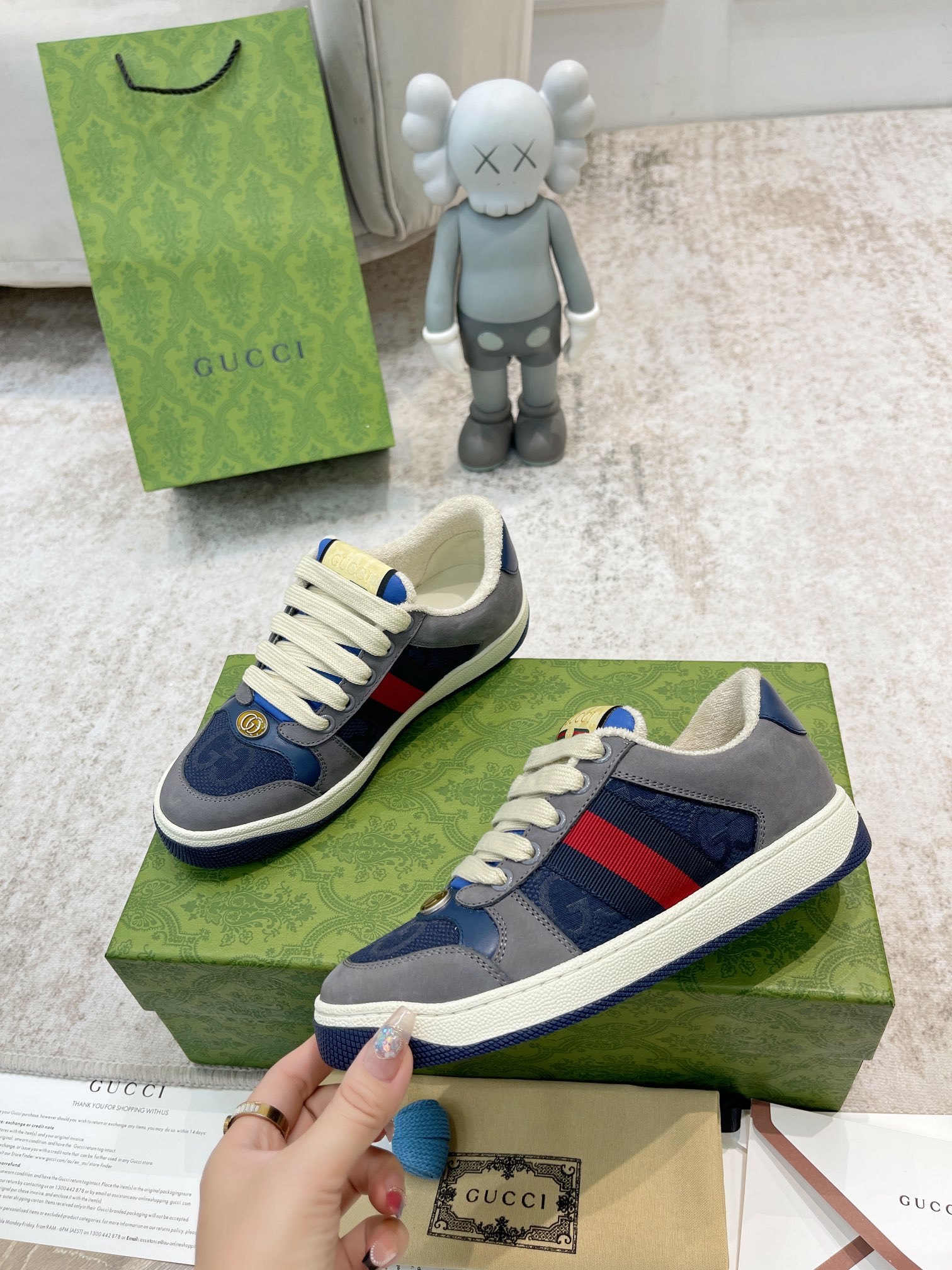 Gucci new upgraded small dirty shoes couple models