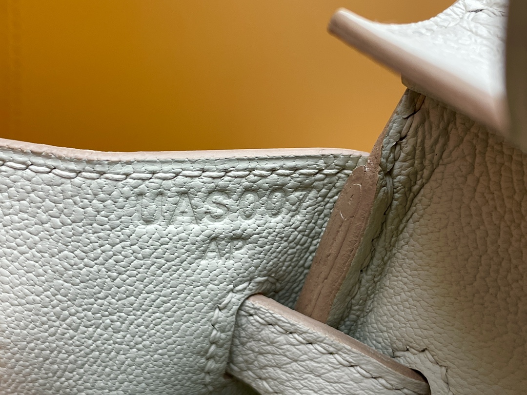 Birkin 25 Glacier White Togo Skin Rose Gold Buckle