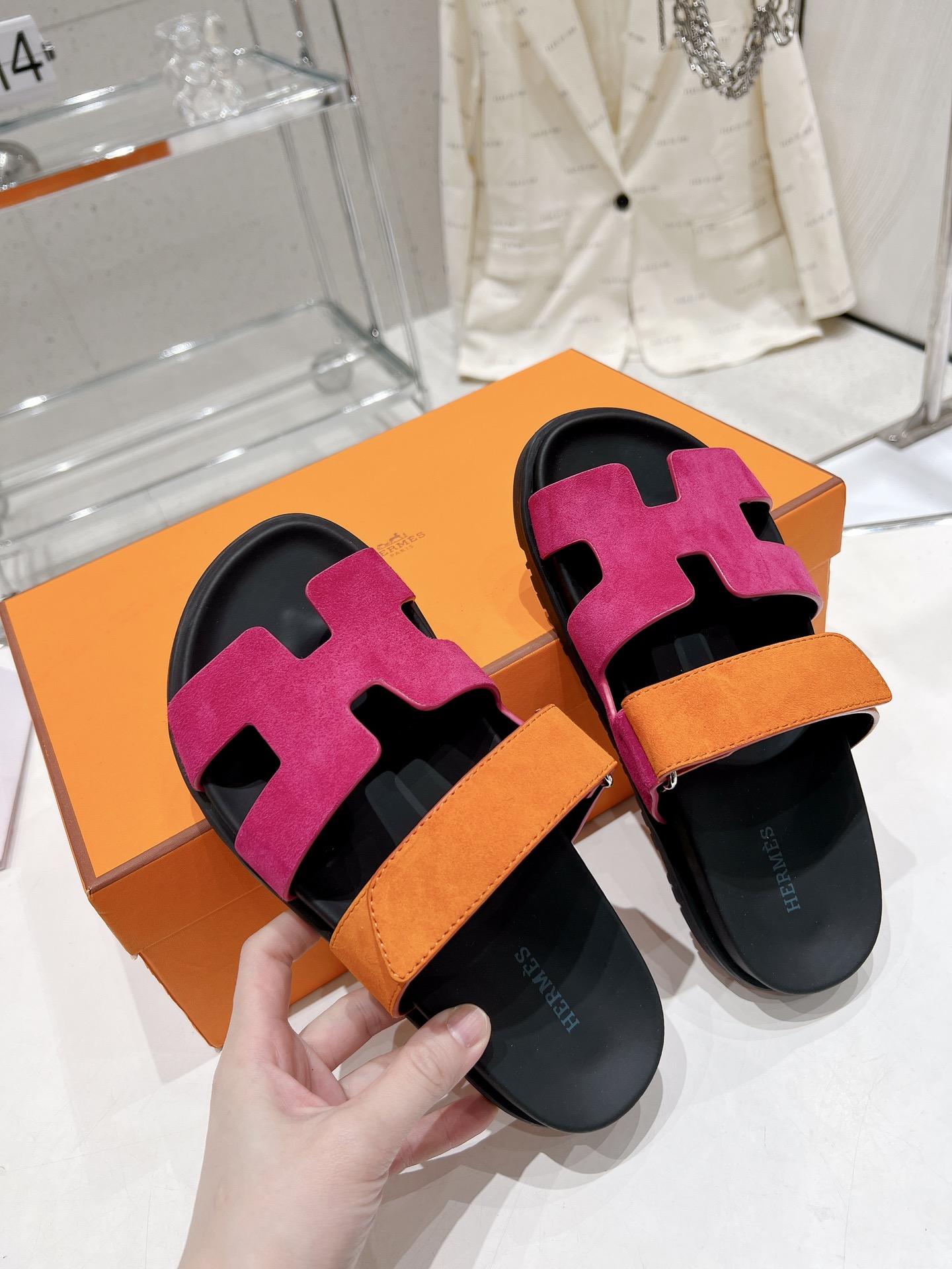 Hermes spring and summer sandals series couple models classic models