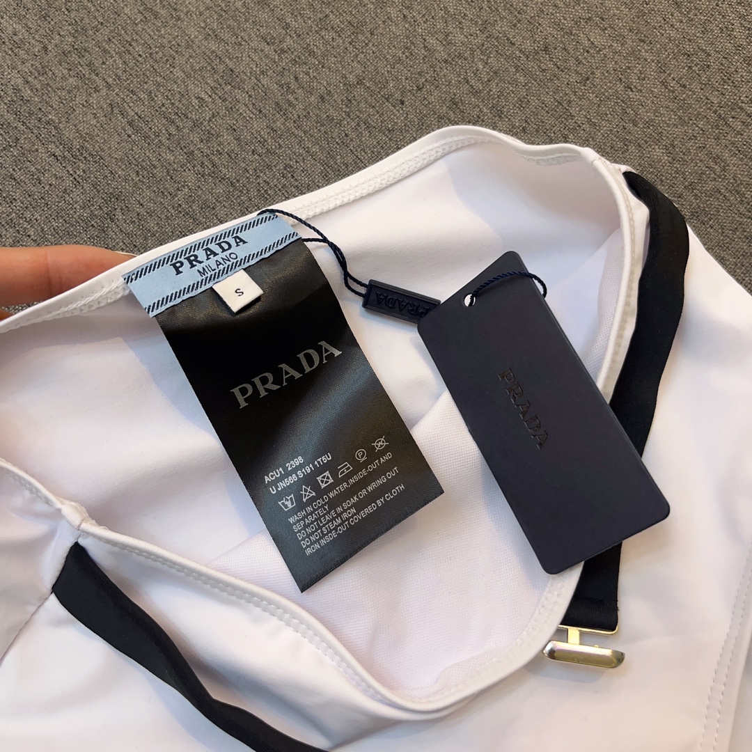 Prada Printed high stretch fitness yoga wear sports suit swimming costume bikini