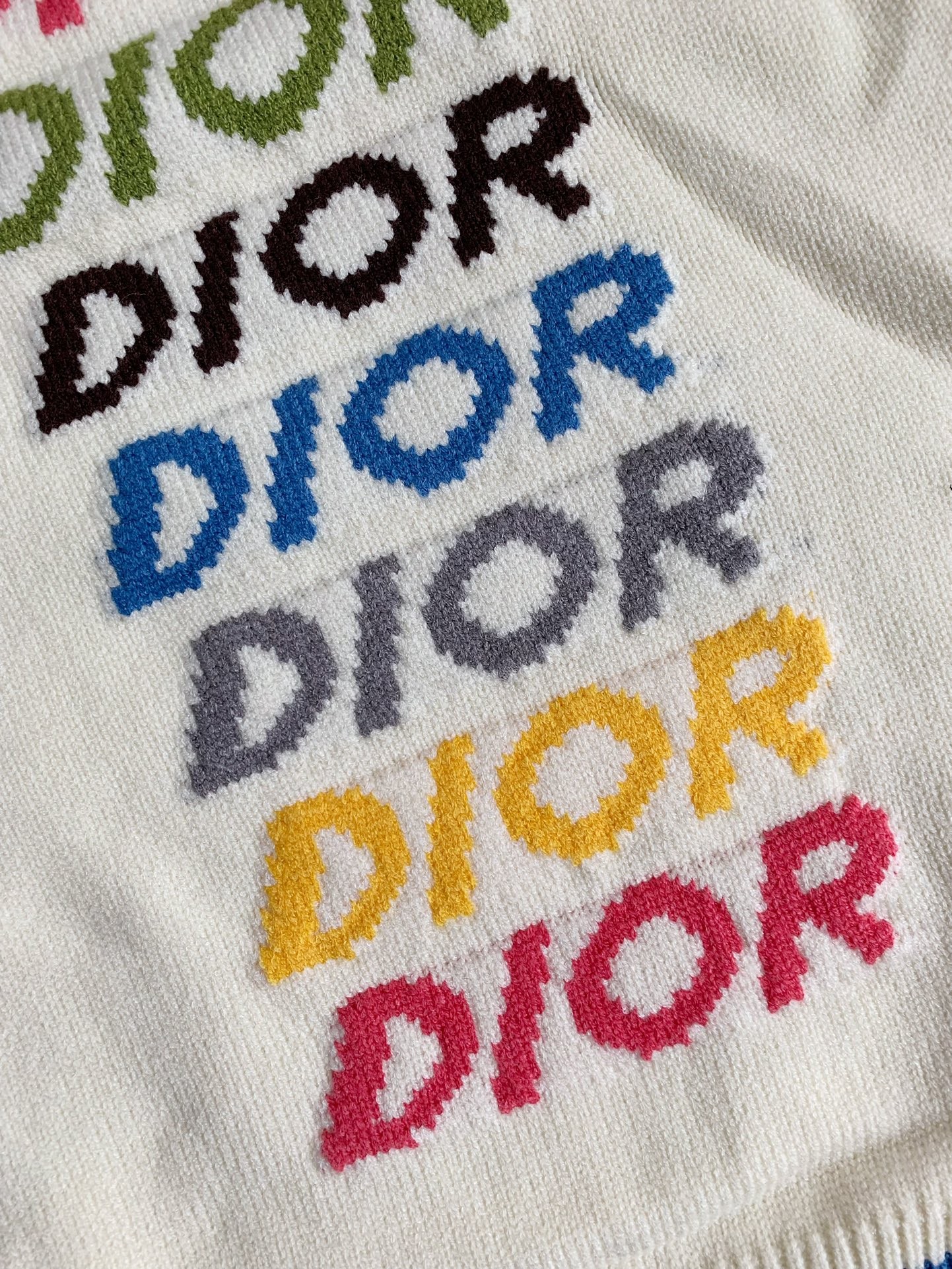 Dior Monochrome striped knitted waistcoat