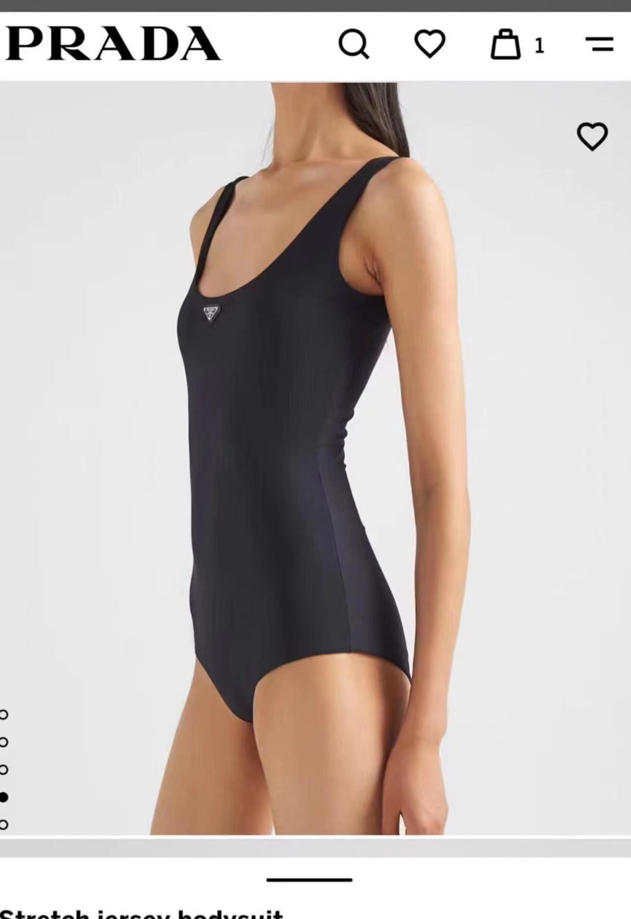 Prada New Backless One-piece Swimsuit