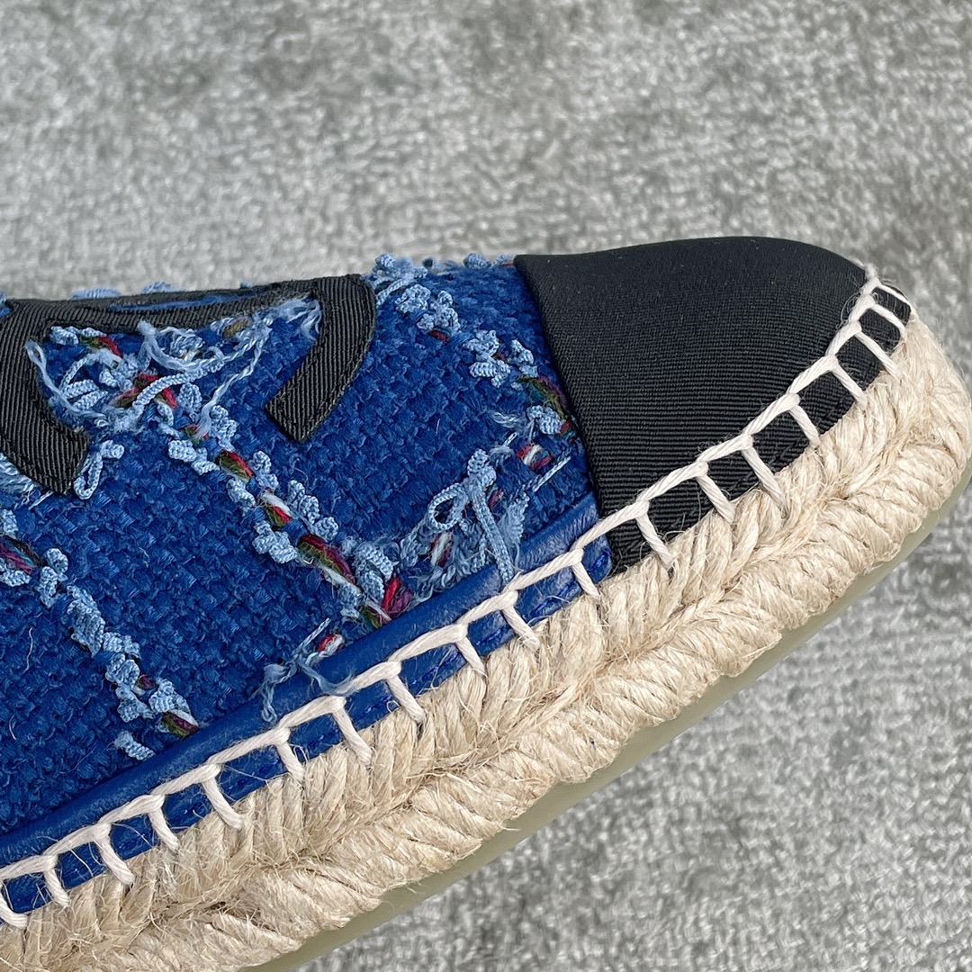 CHANEL fisherman shoes custom mixed sheepskin imported leather embryo leather upper soft inner cushion sheepskin