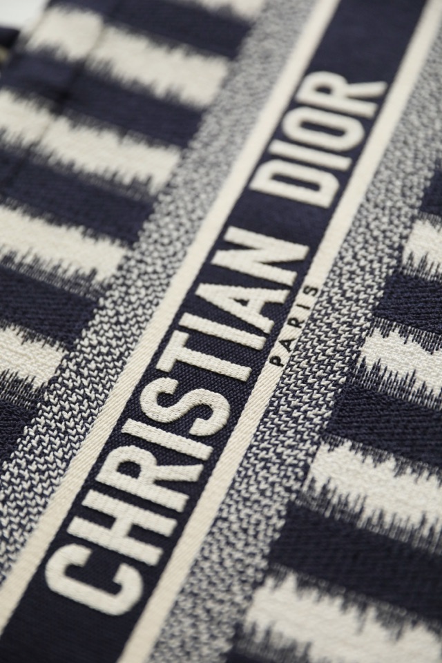 DIOR TOTE striped shopping bag