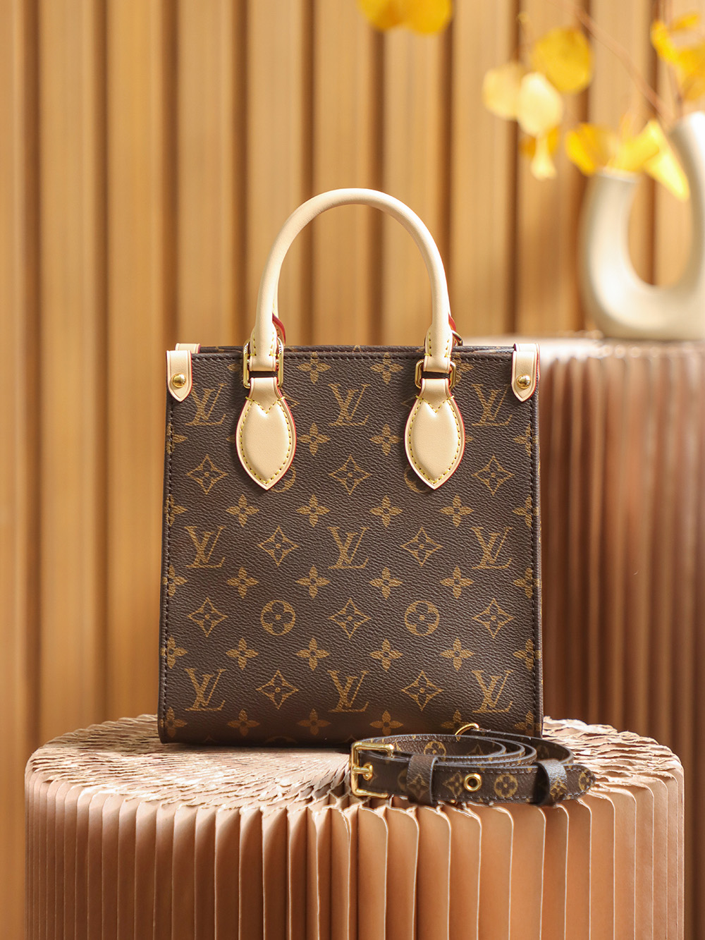 Louis Vuitton 𝐒𝐀𝐂 𝐏𝐋𝐀𝐓 𝐁𝐁 sheet music bag M45847 French original leather 🇫🇷 pure steel hardware