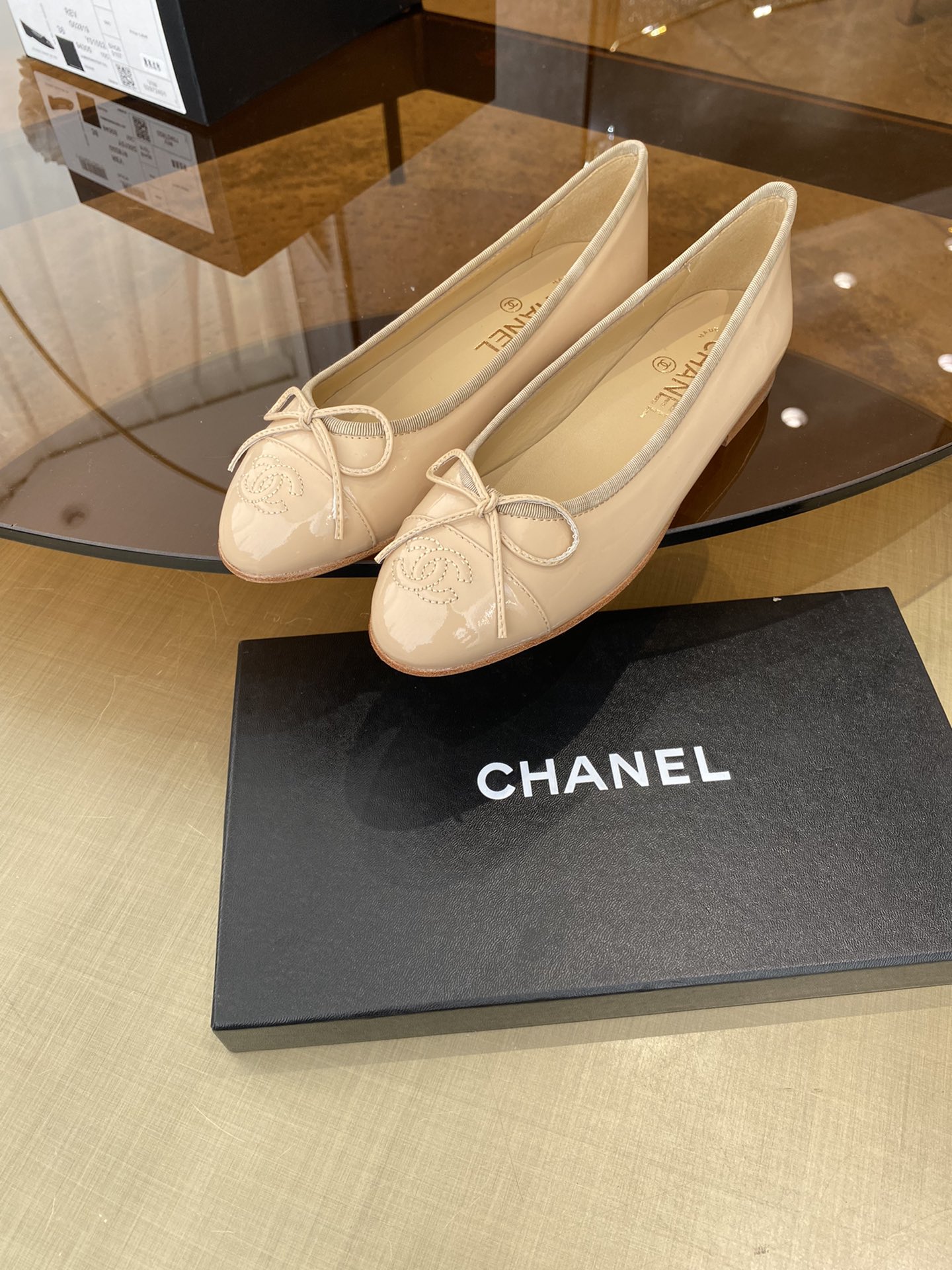 CHANEL ballet shoes Imported custom leather Italy imported leather outsole