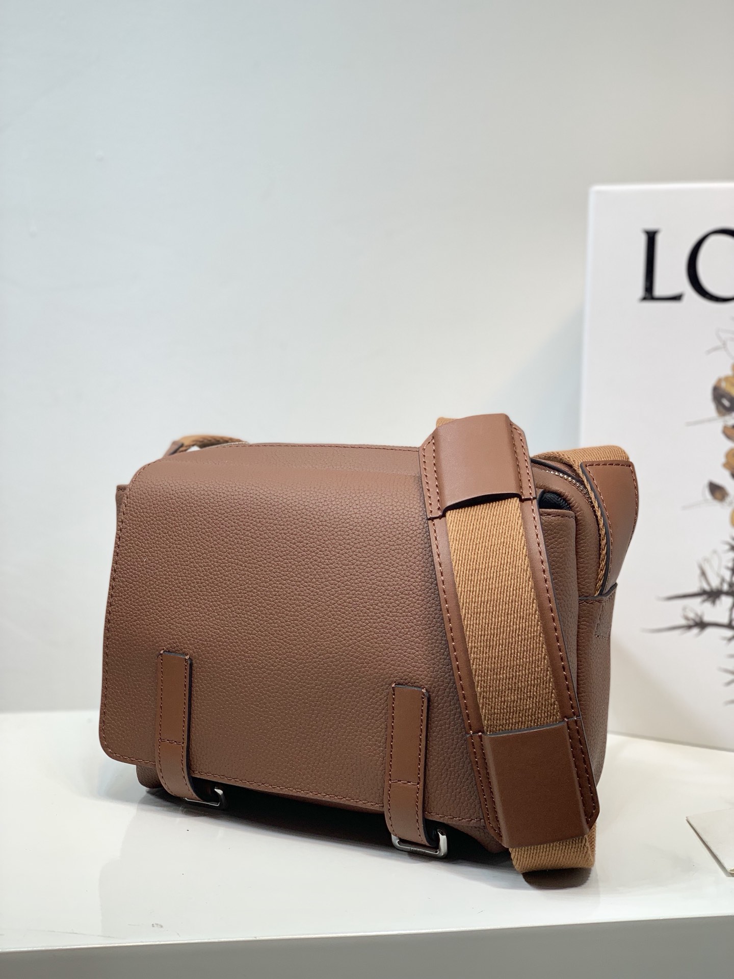 LOEWE latest military messenger bag