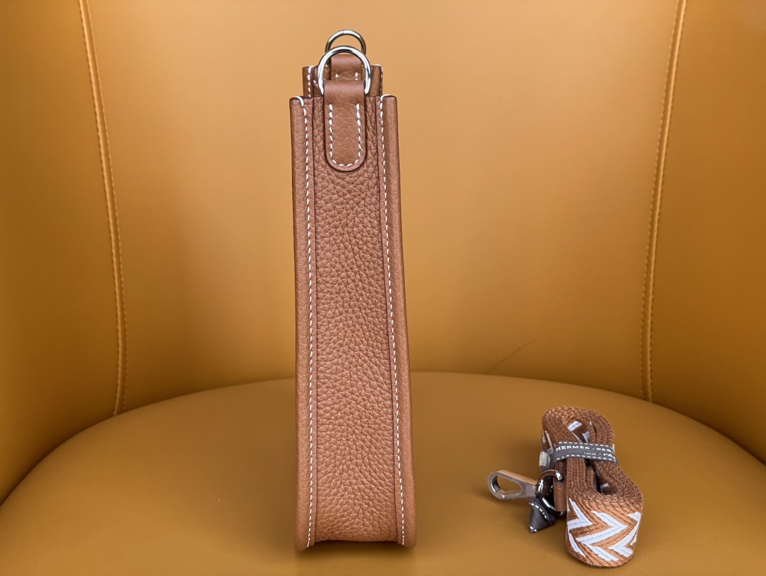 Mini Evelyn golden brown french tc leather