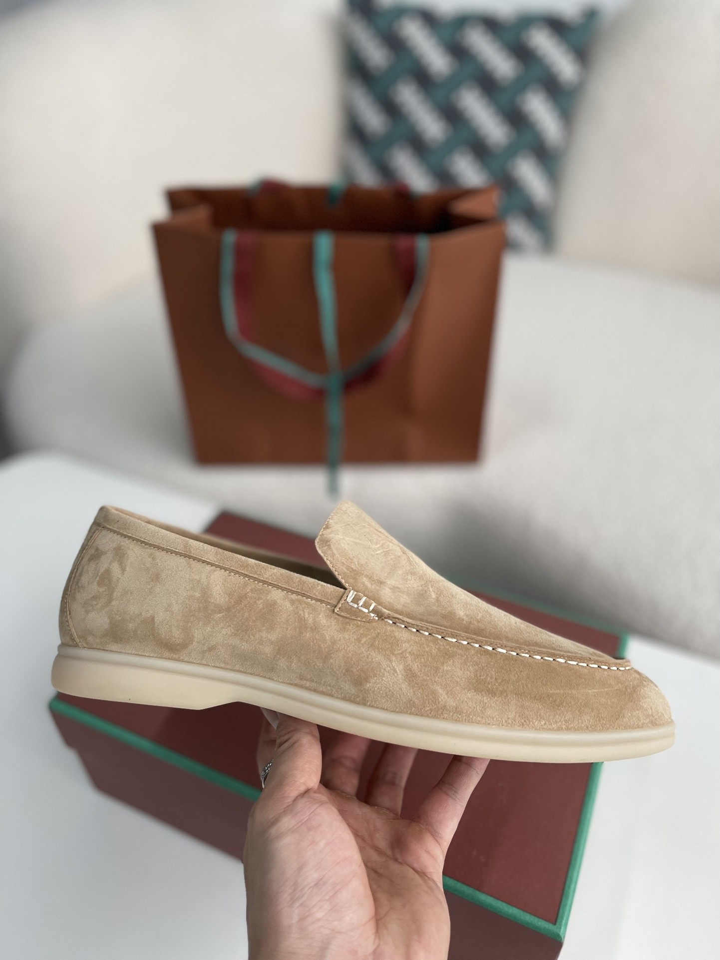 Loro Piana Summer Charms Walk Moccasin Shoes