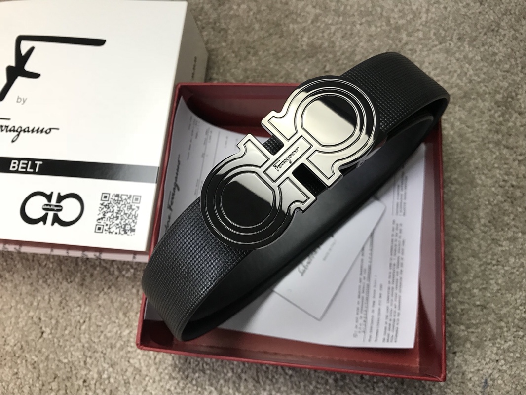 FERRAGAMO original single parallel imports double-sided Italian imported leather