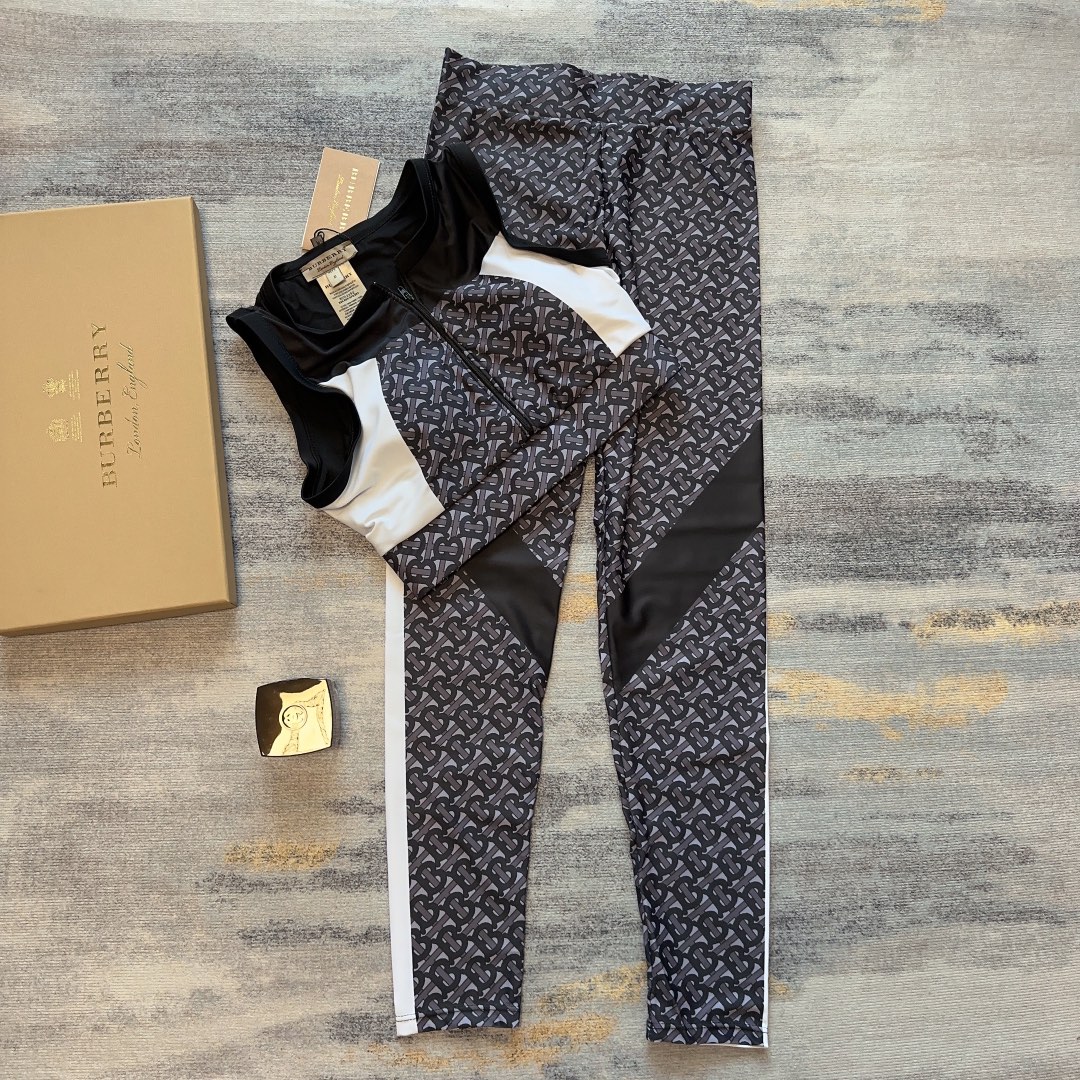 Burberr* New Yoga Wear Tracksuit