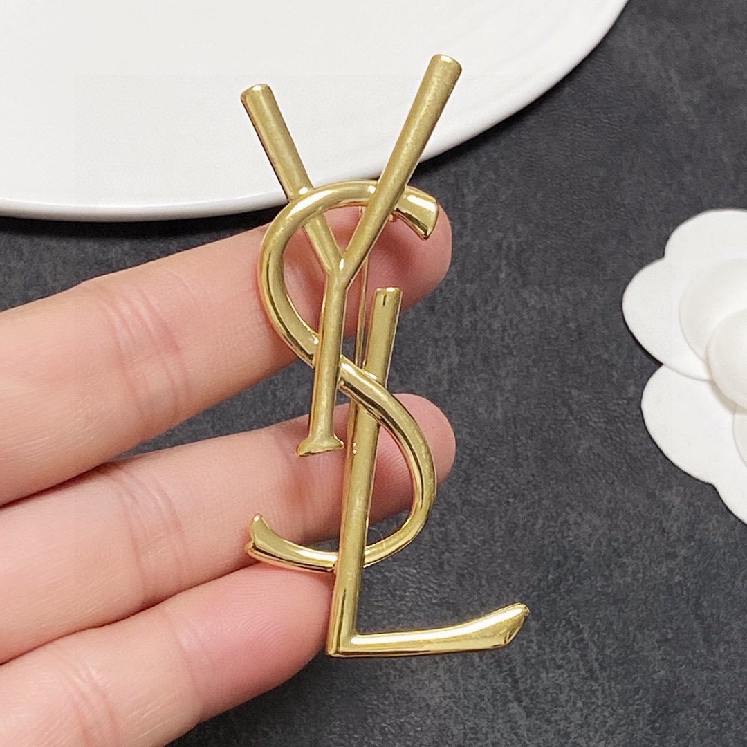 Saint Laurent YSL brooch