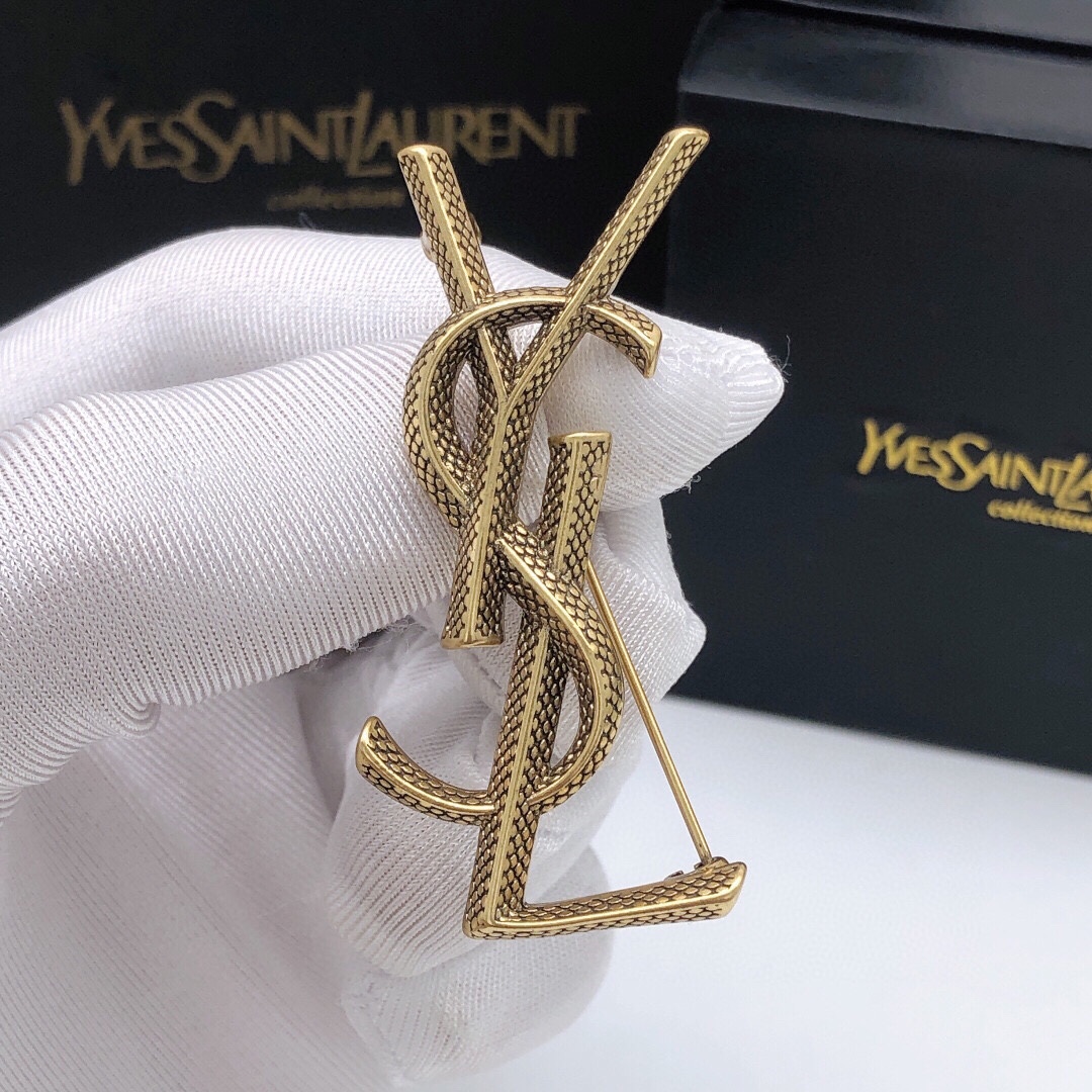 Saint Laurent YSL brooch
