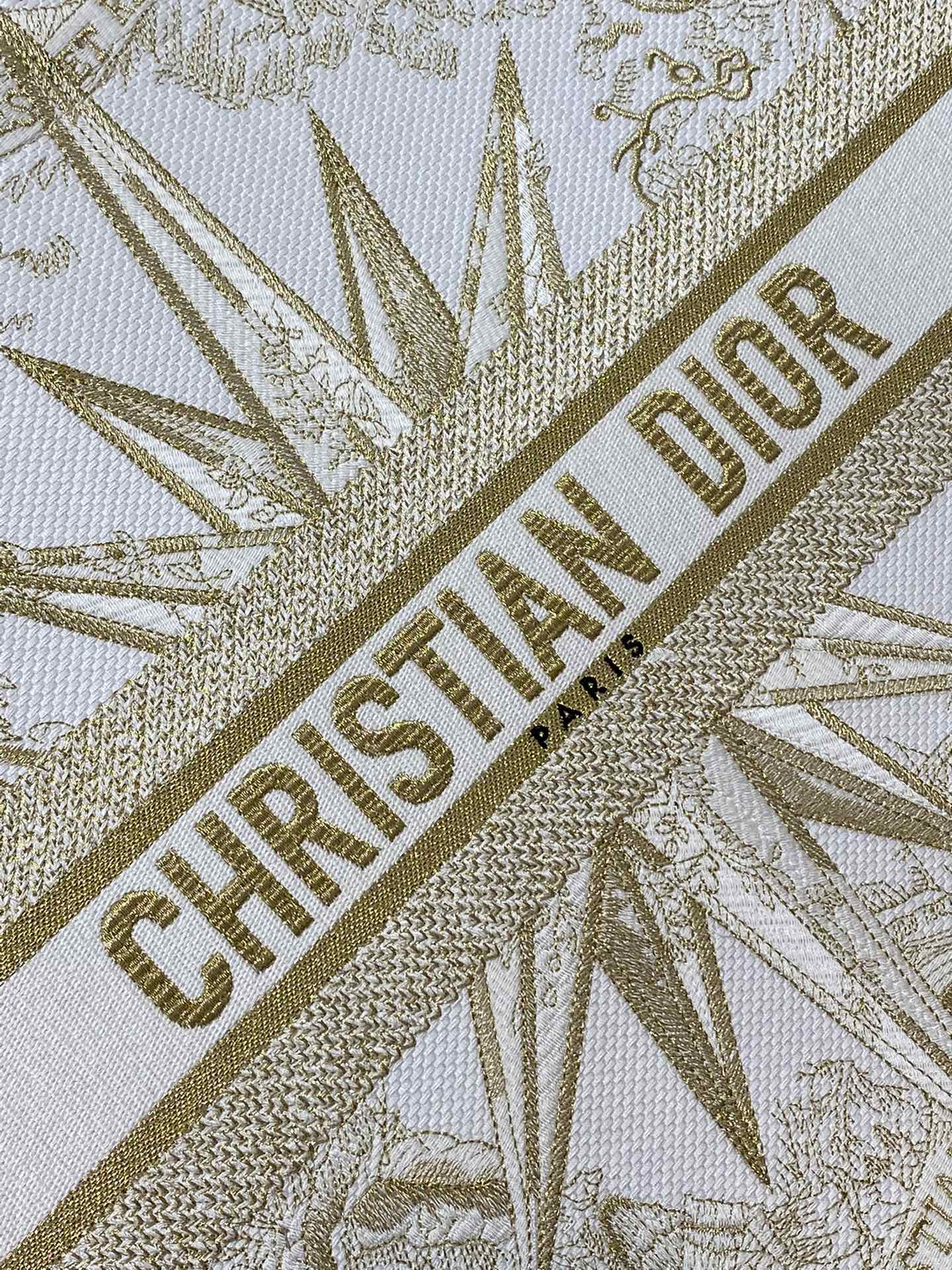 DIOR TOTE Gold Christmas Gold Line Stargazer