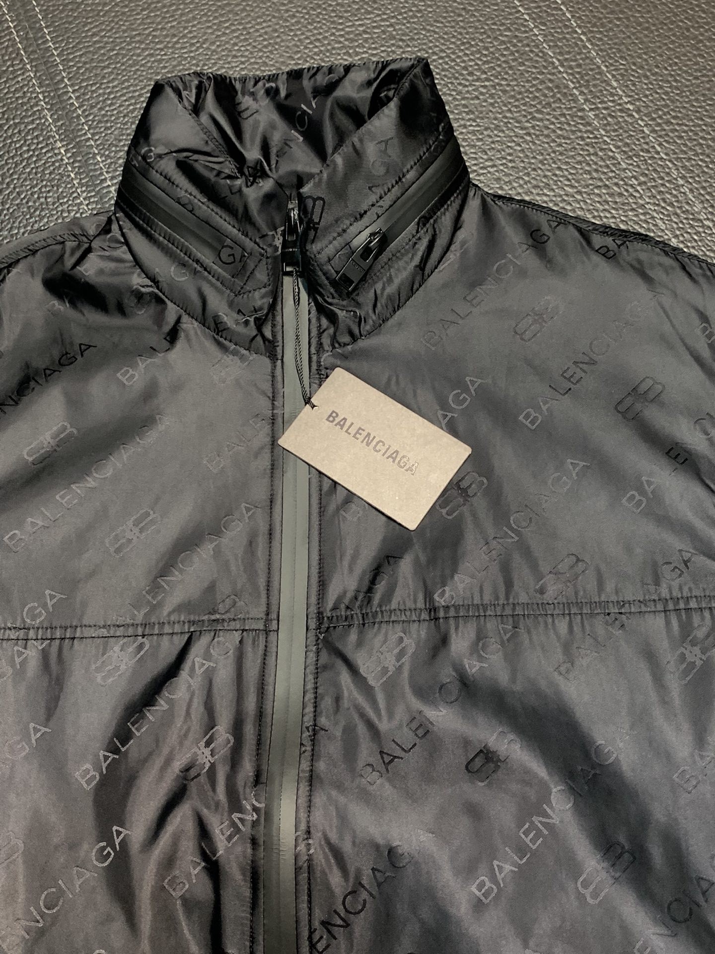 Balenciaga hooded stand collar jacket