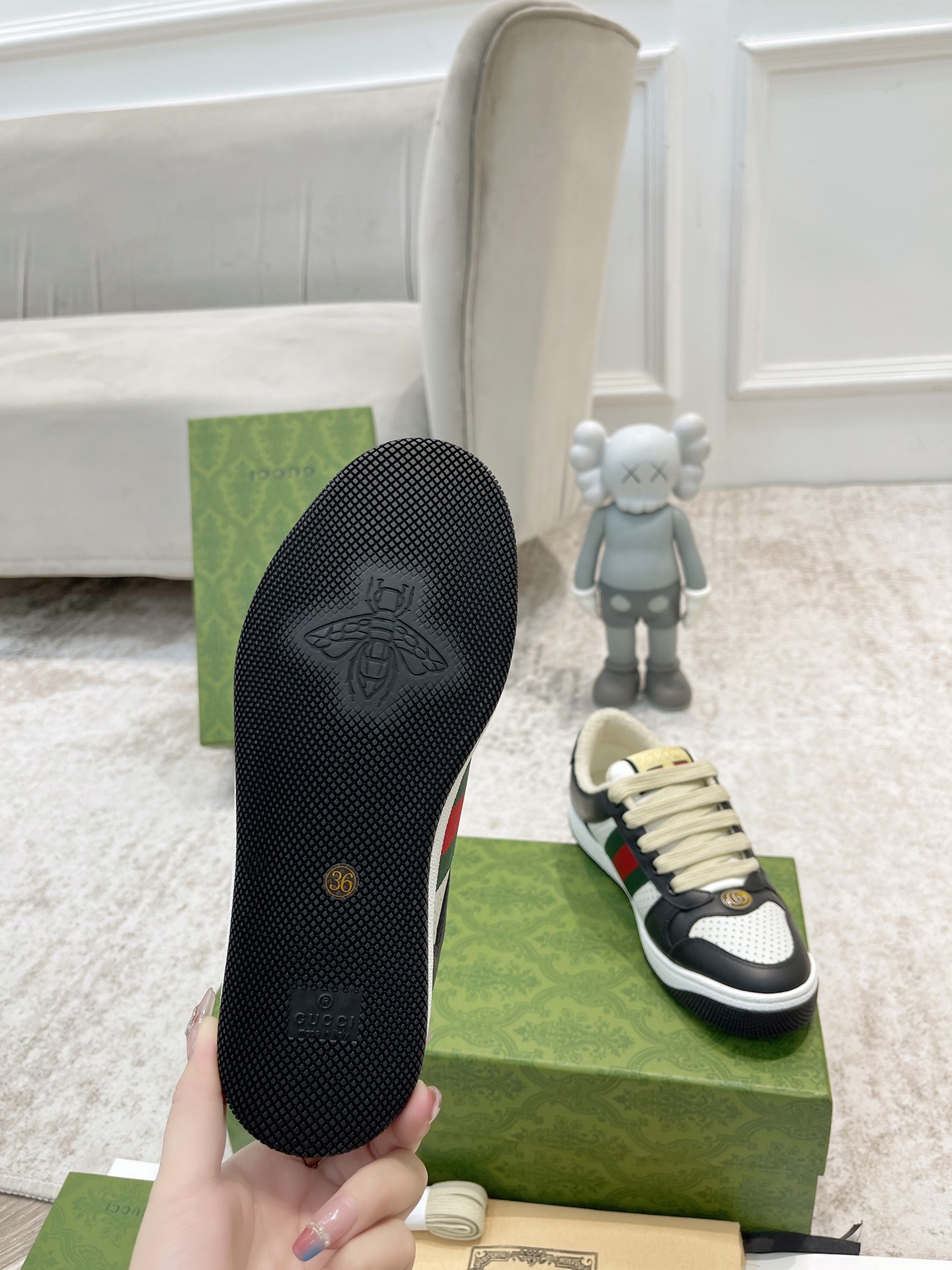 Gucci new upgraded small dirty shoes couple models