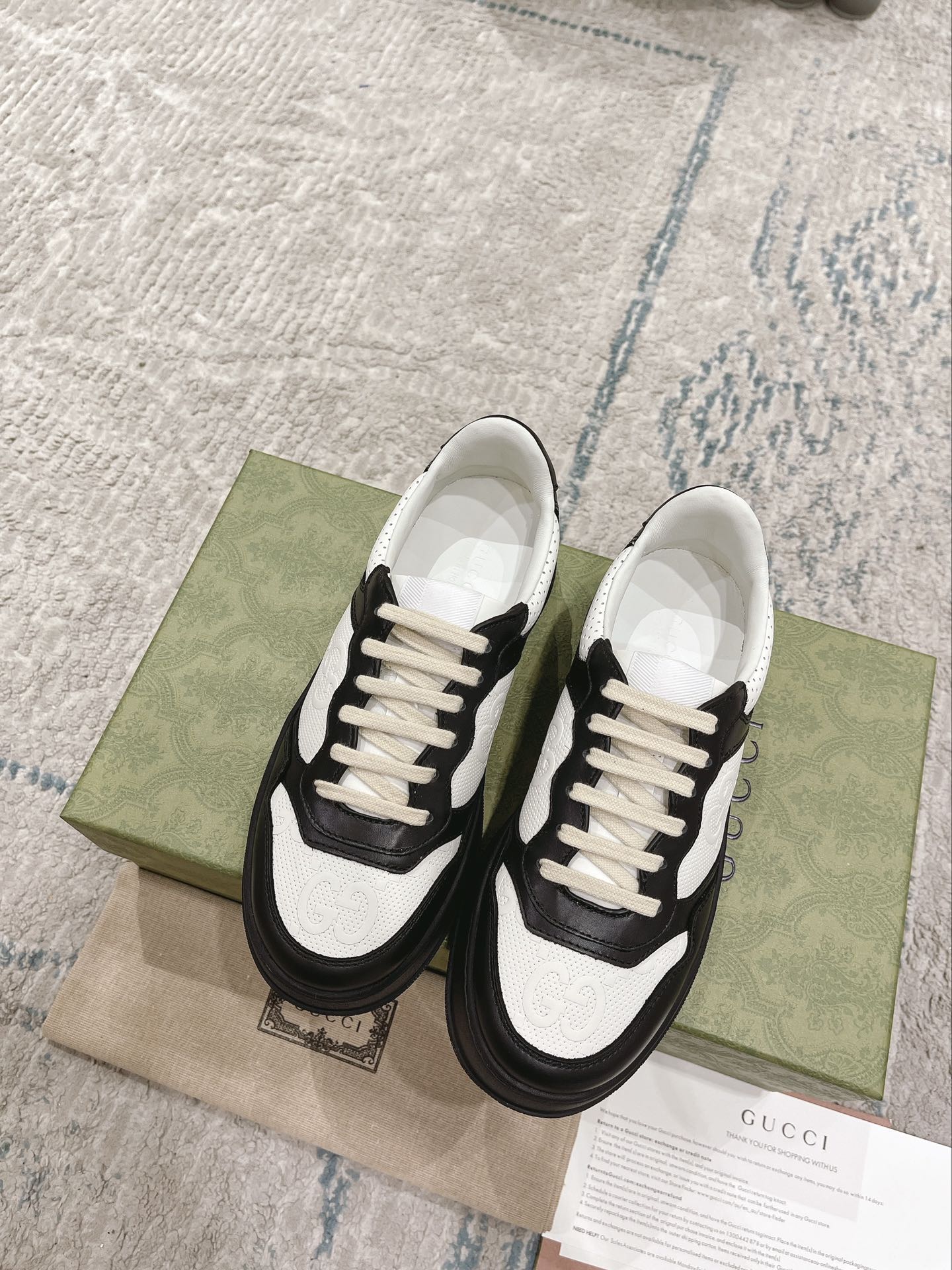 Gucci white shoes