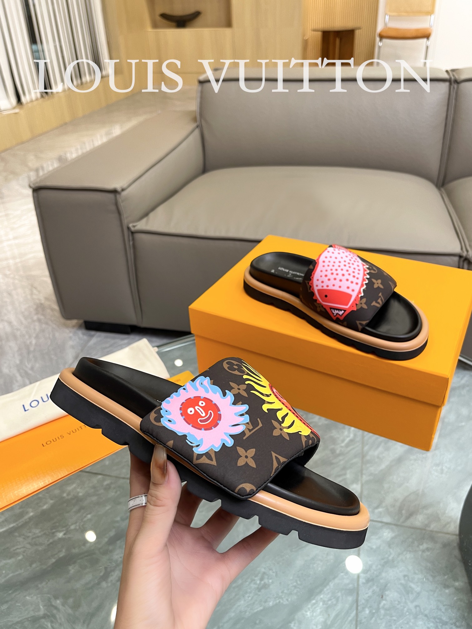 Louis Vuitton 2023 lovers mandarin duck shoes