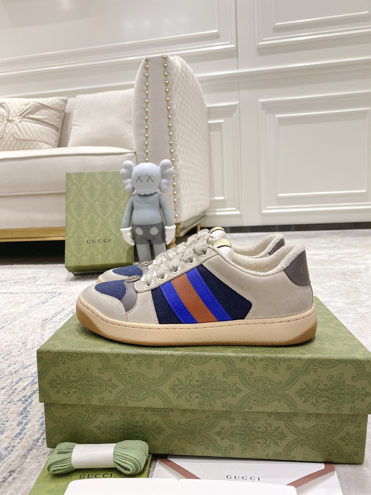 Gucci new upgraded small dirty shoes couple models