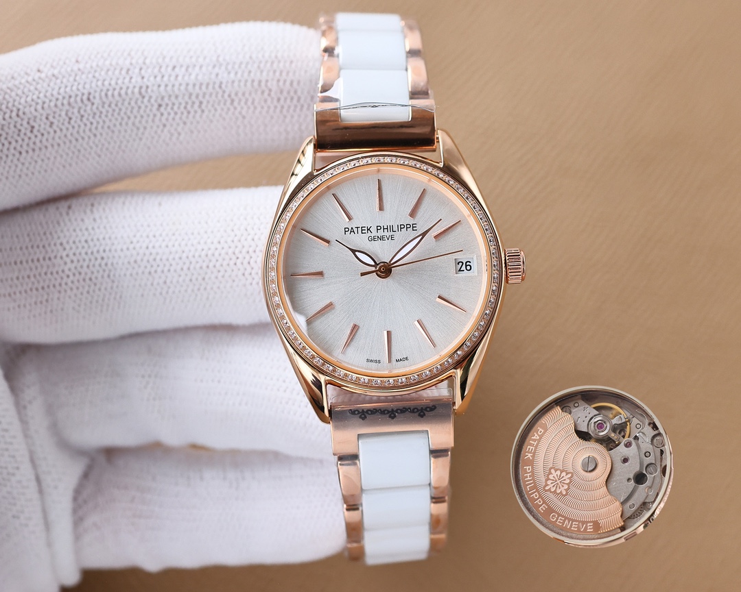 Patek Philippe V8 Edition Fashion Women's Watch Simple Three Needles