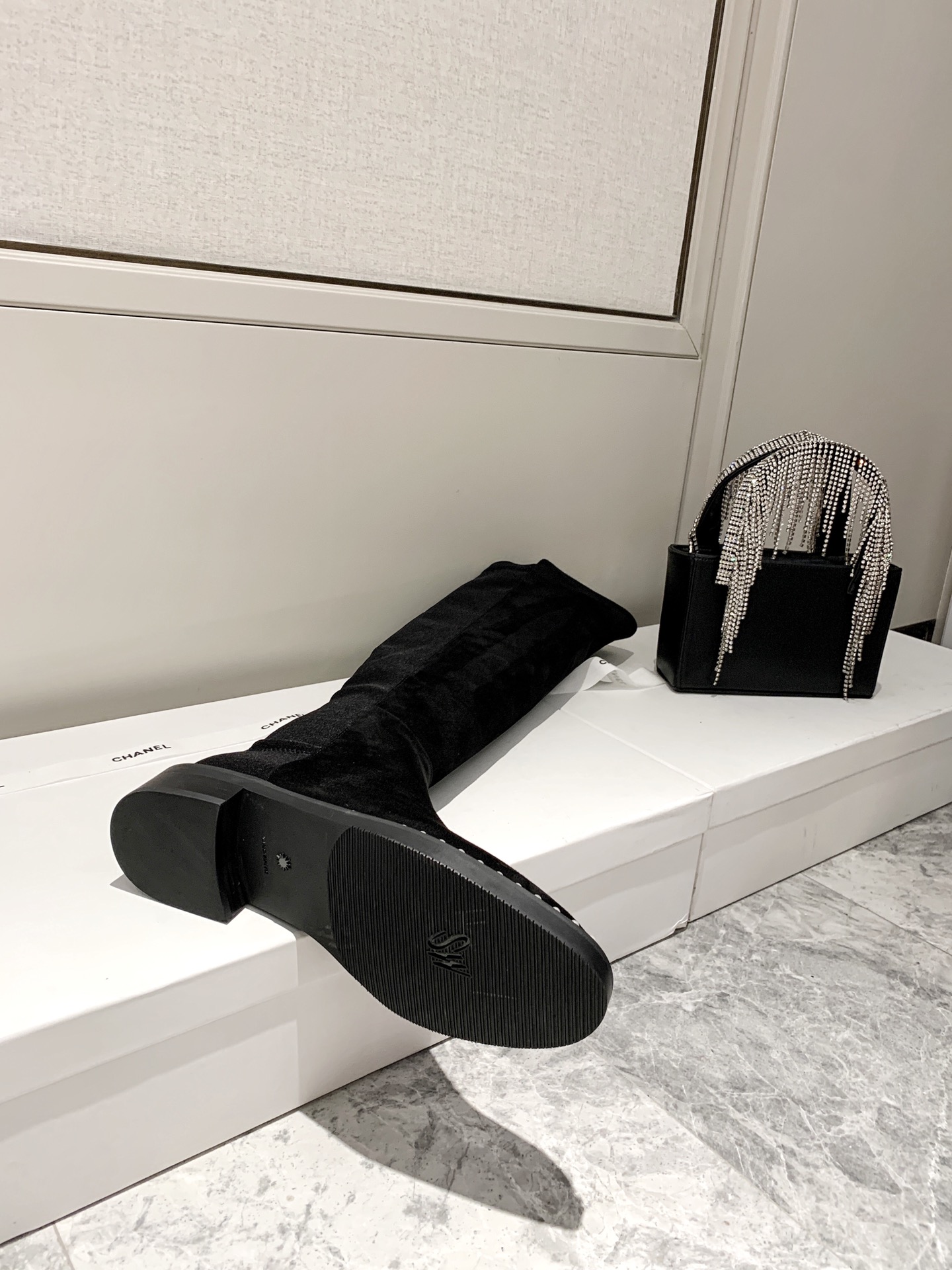 Stuart Weitzman 2020 fall and winter new pearl series on the new original imported calfskin