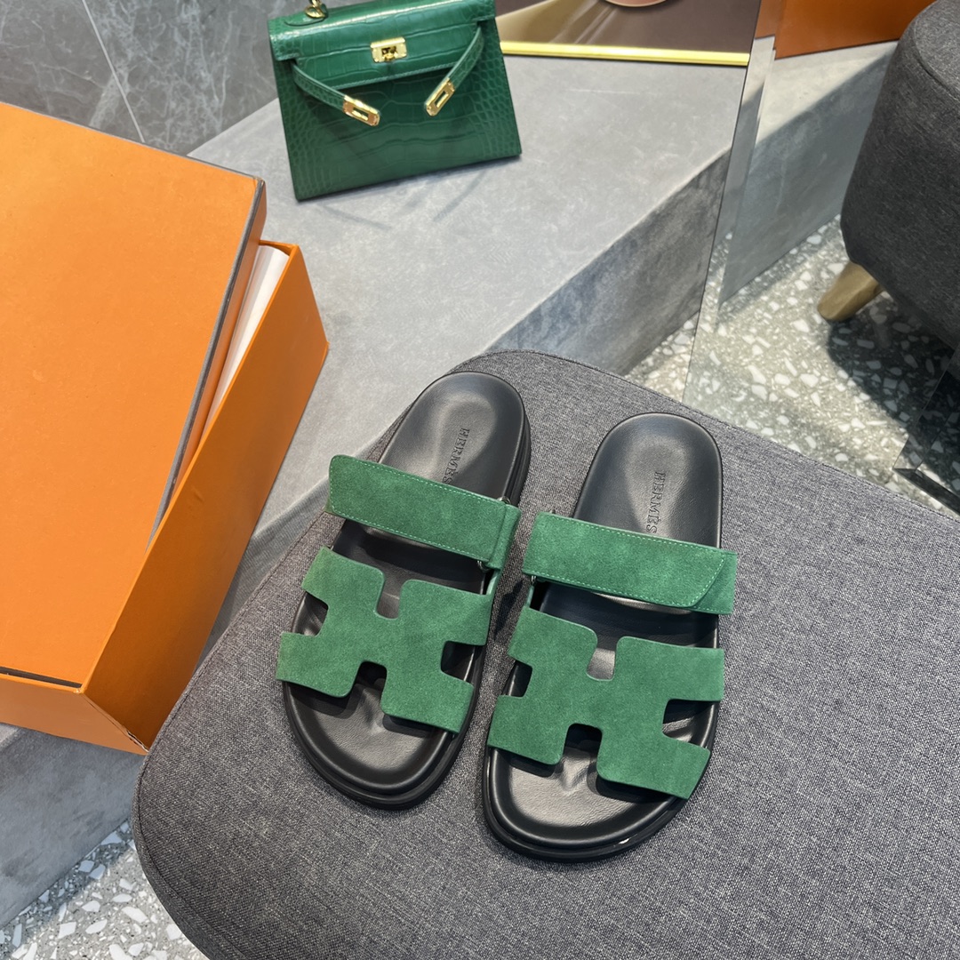 Hermes spring and summer sandals series couple models classic models